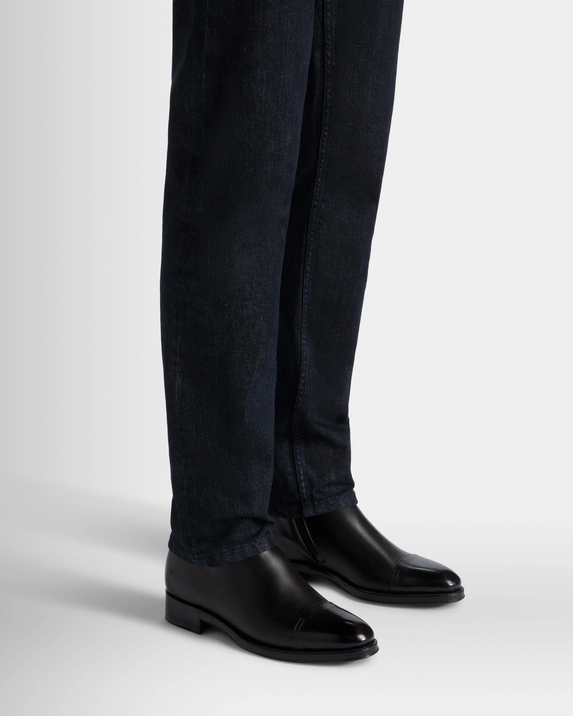 Adrien Brody Travel Collection Bootie In Black Leather - Image 2