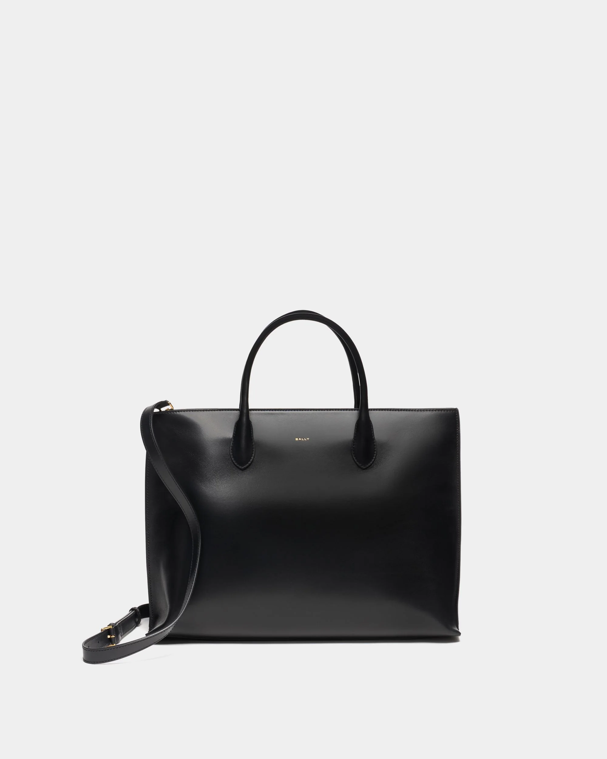 Althea Tote Bag in Black Leather