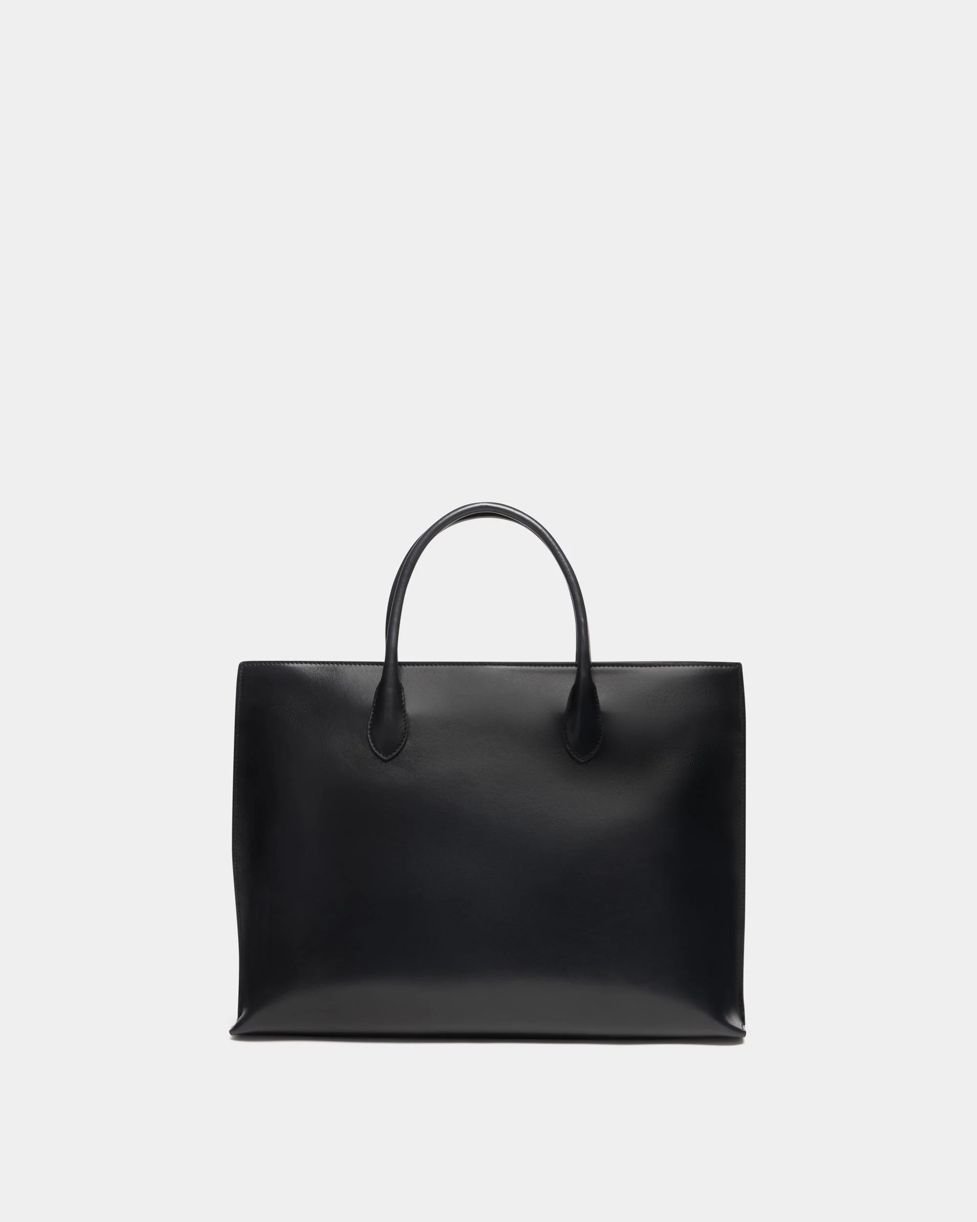 Althea Tote Bag in Black Leather - Image 3