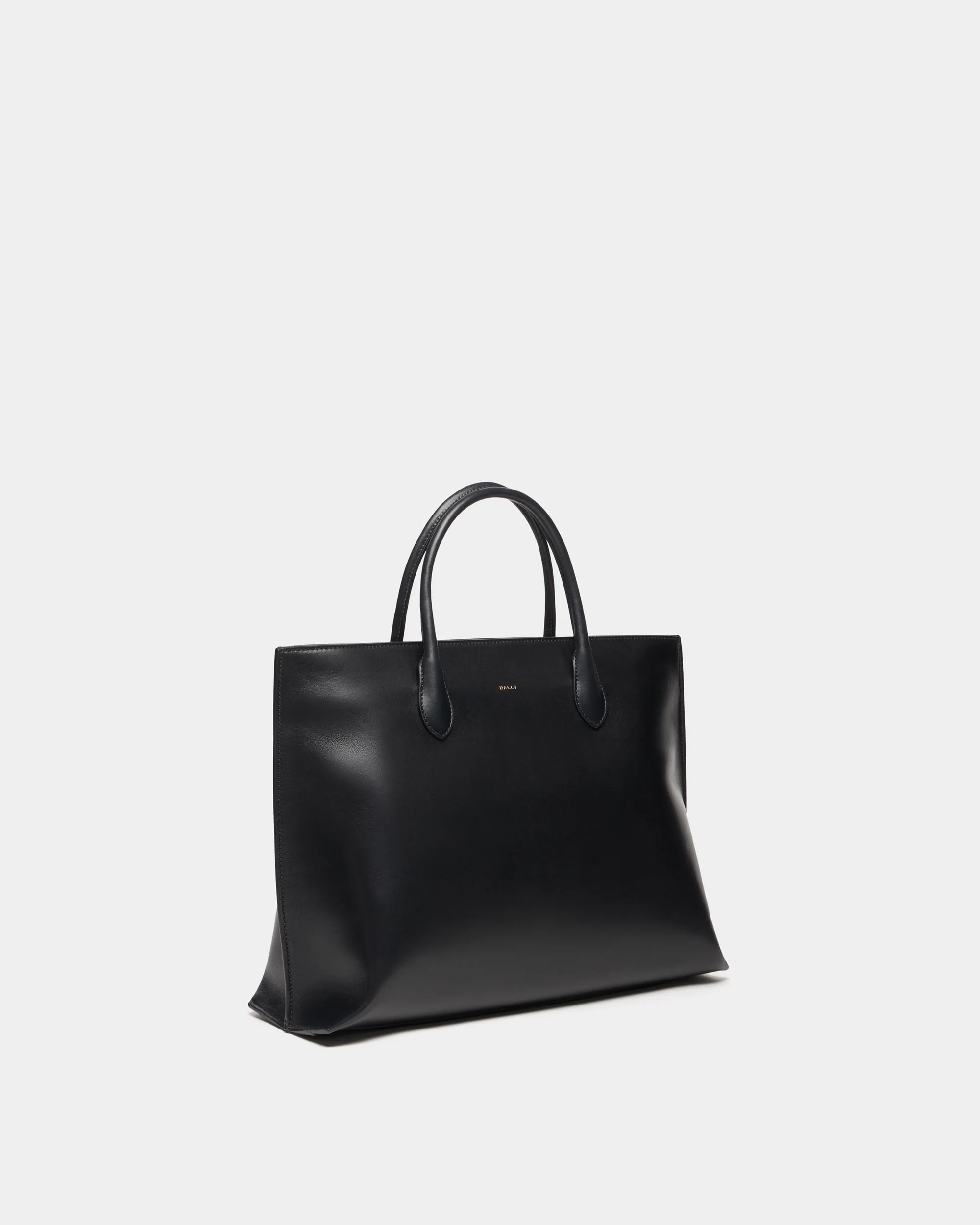 Althea Tote Bag in Black Leather - Image 4