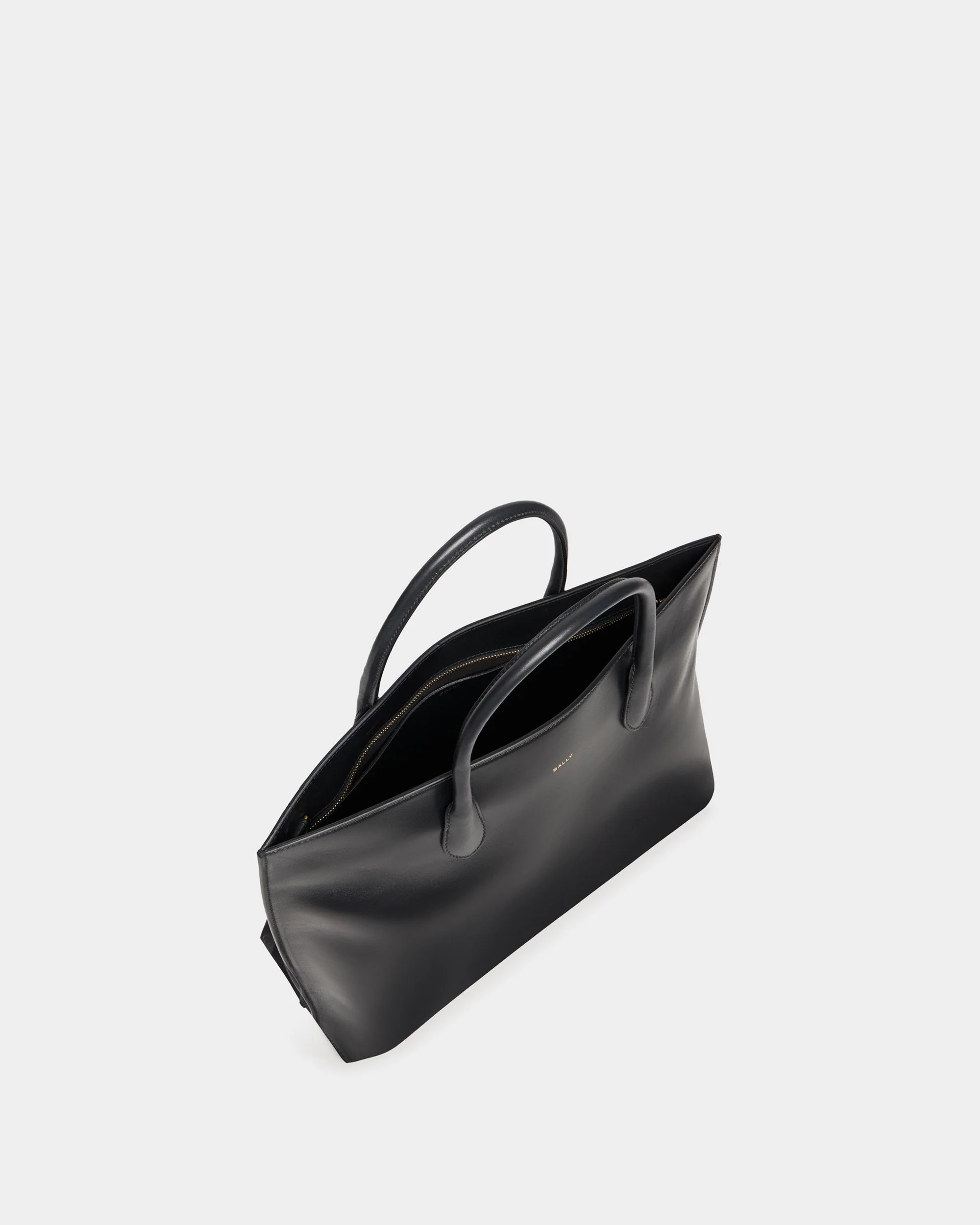 Althea Tote Bag in Black Leather - Image 5