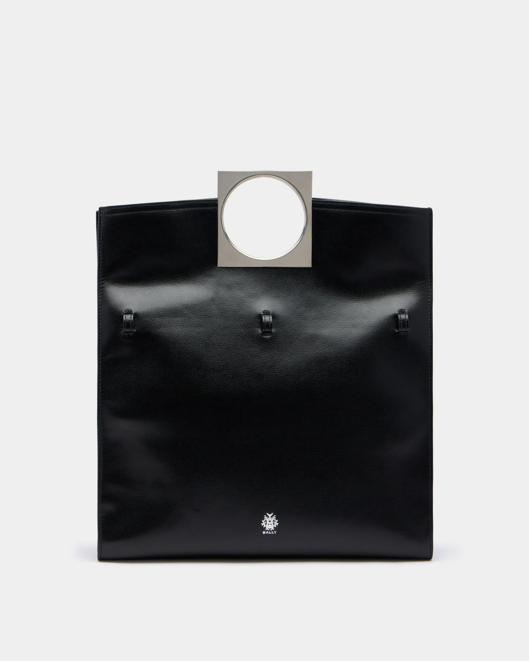 Anni Tote in Black Leather with Studs - Image 3