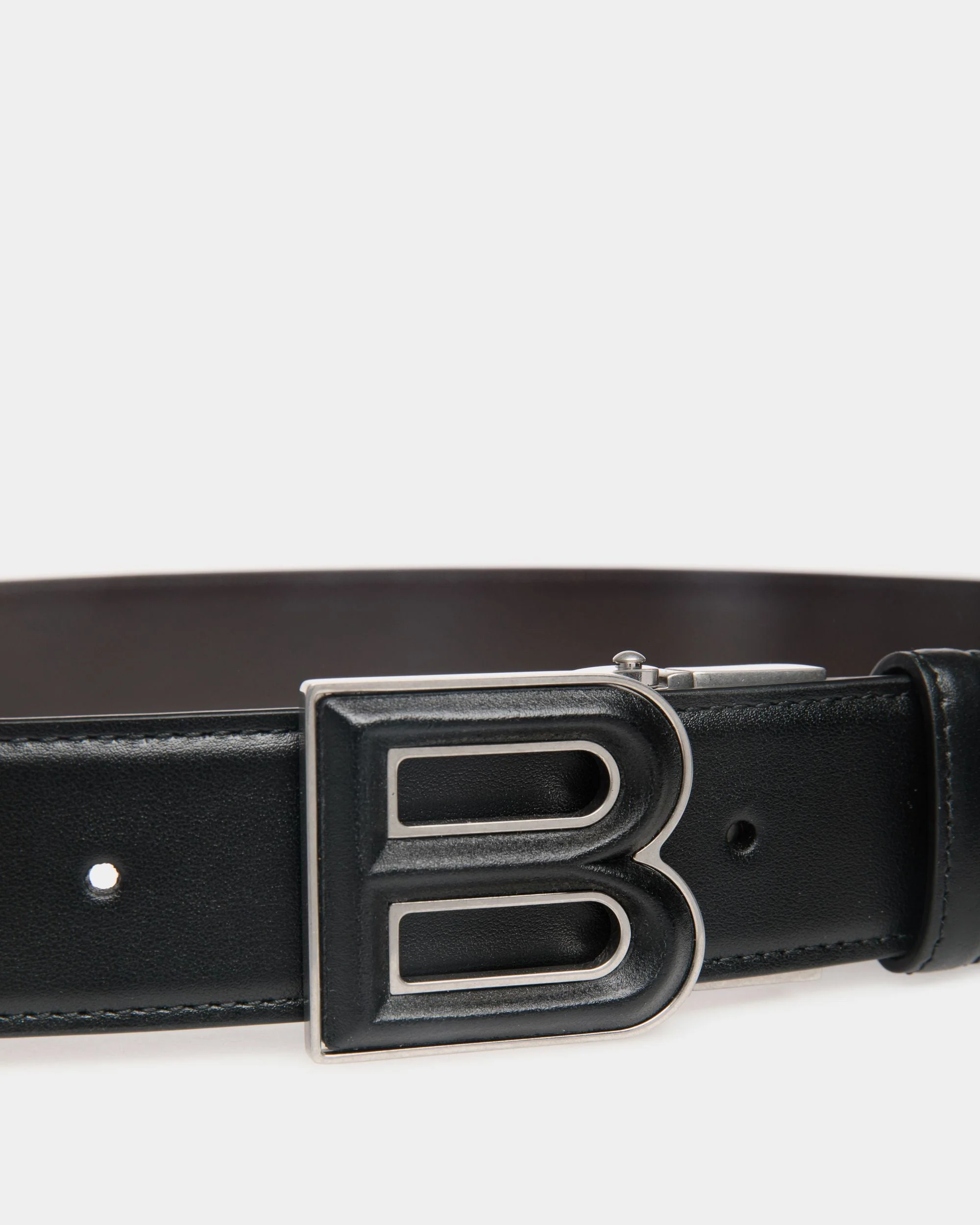 B Bold 35mm Reversible And Adjustable Belt In Black And Brown Leather - Image 3