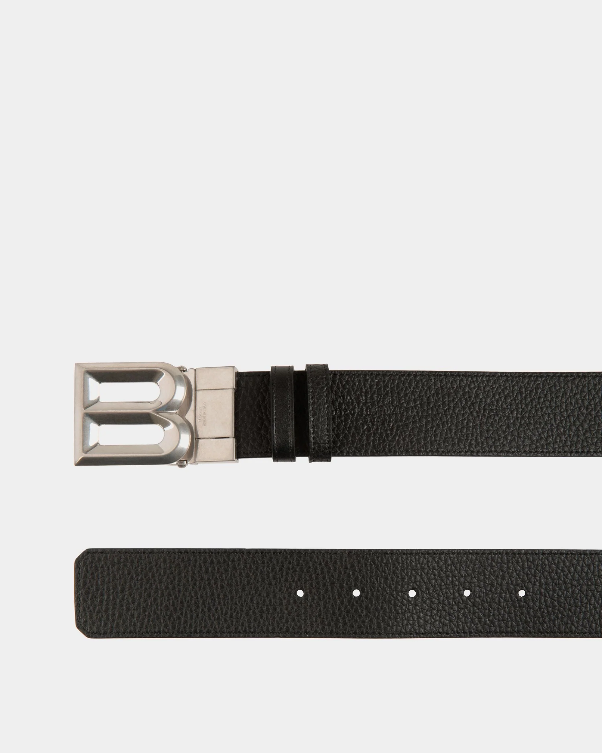 B Bold 40mm Reversible And Adjustable Belt In Black Leather - Image 2