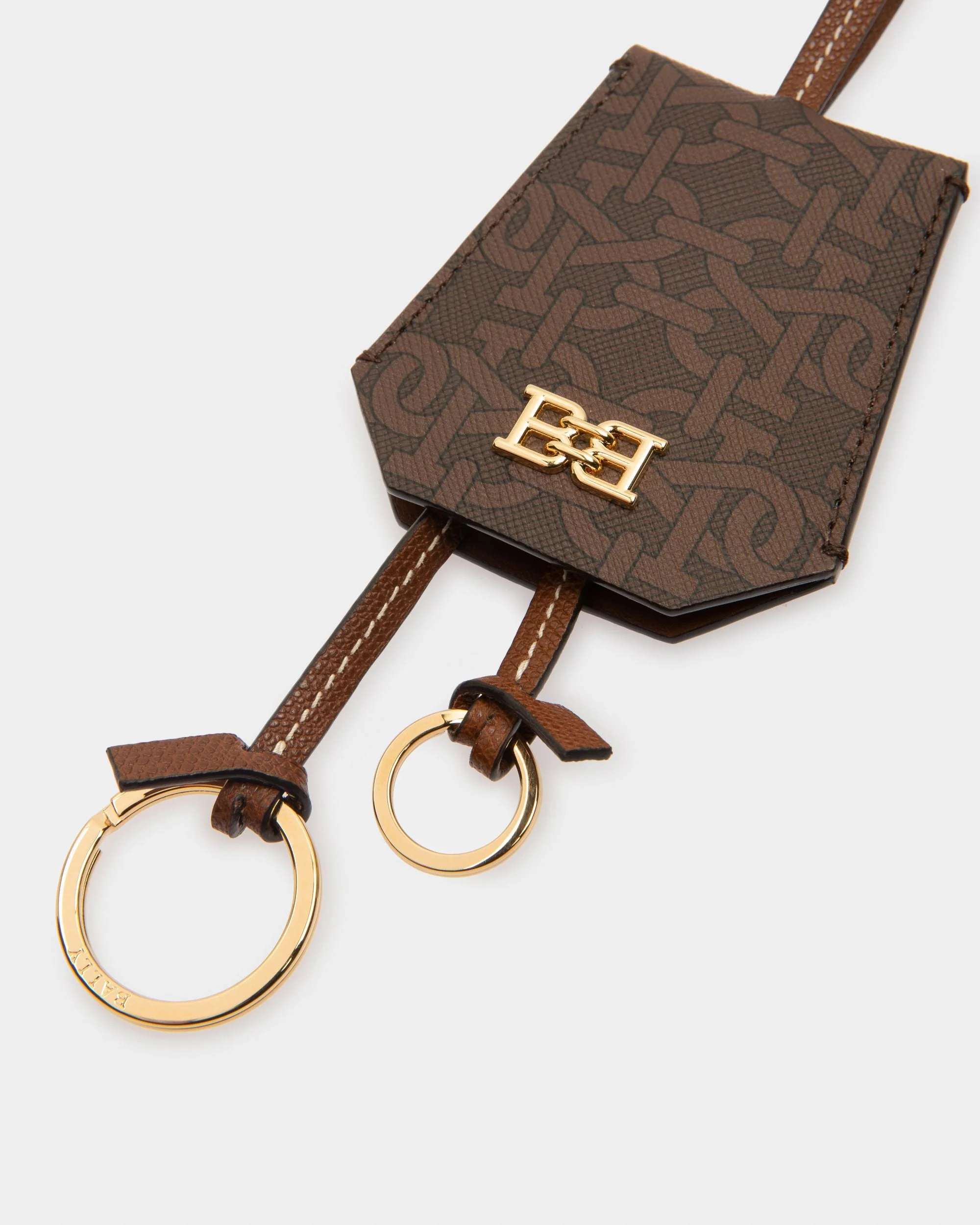 B-chain Key Holder In Brown Monogram Leather - Image 3