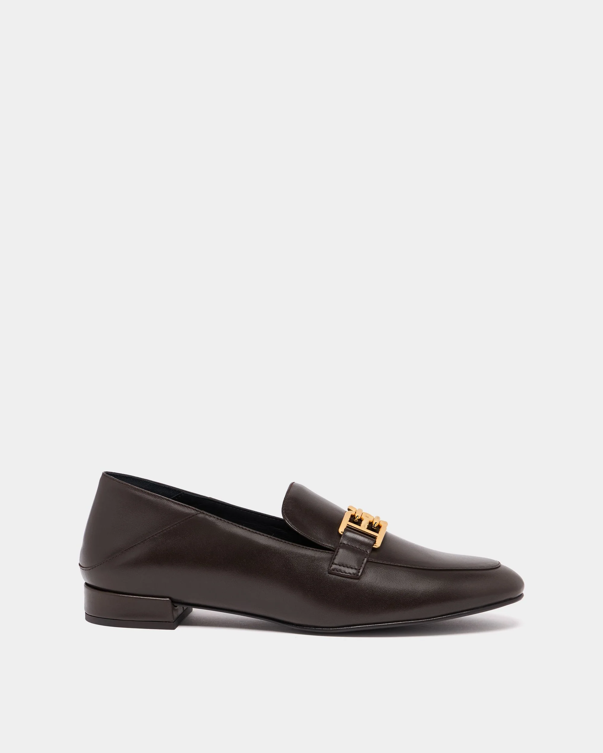 B-Chain Loafer in Coffee Leather