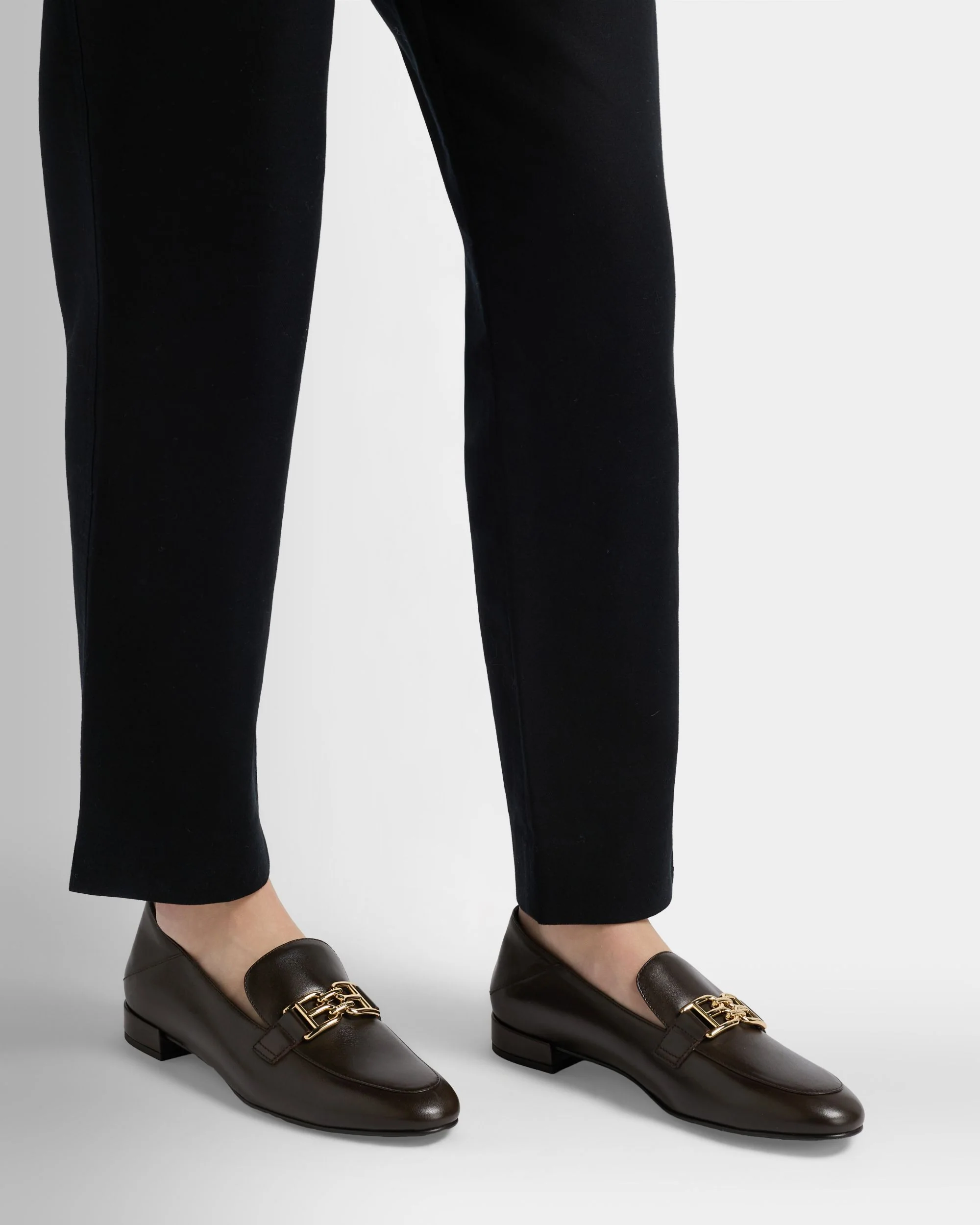 B-Chain Loafer in Coffee Leather - Image 2