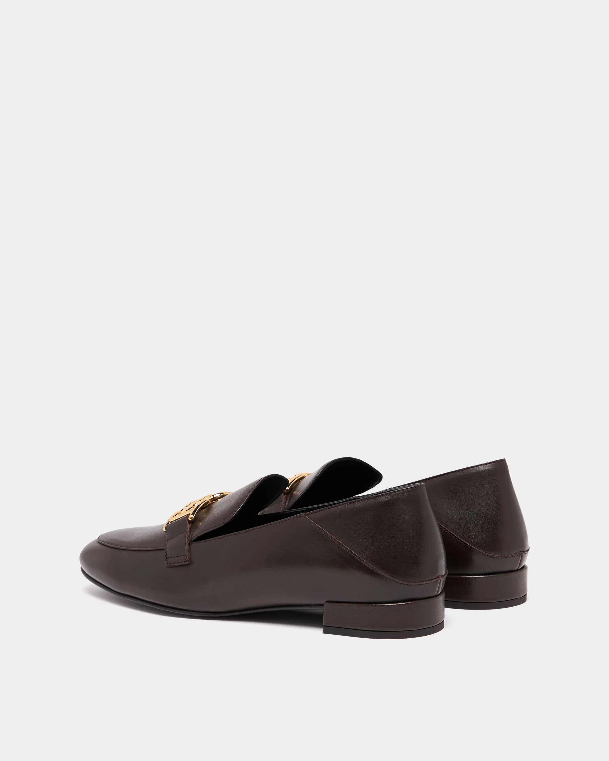 B-Chain Loafer in Coffee Leather - Image 4