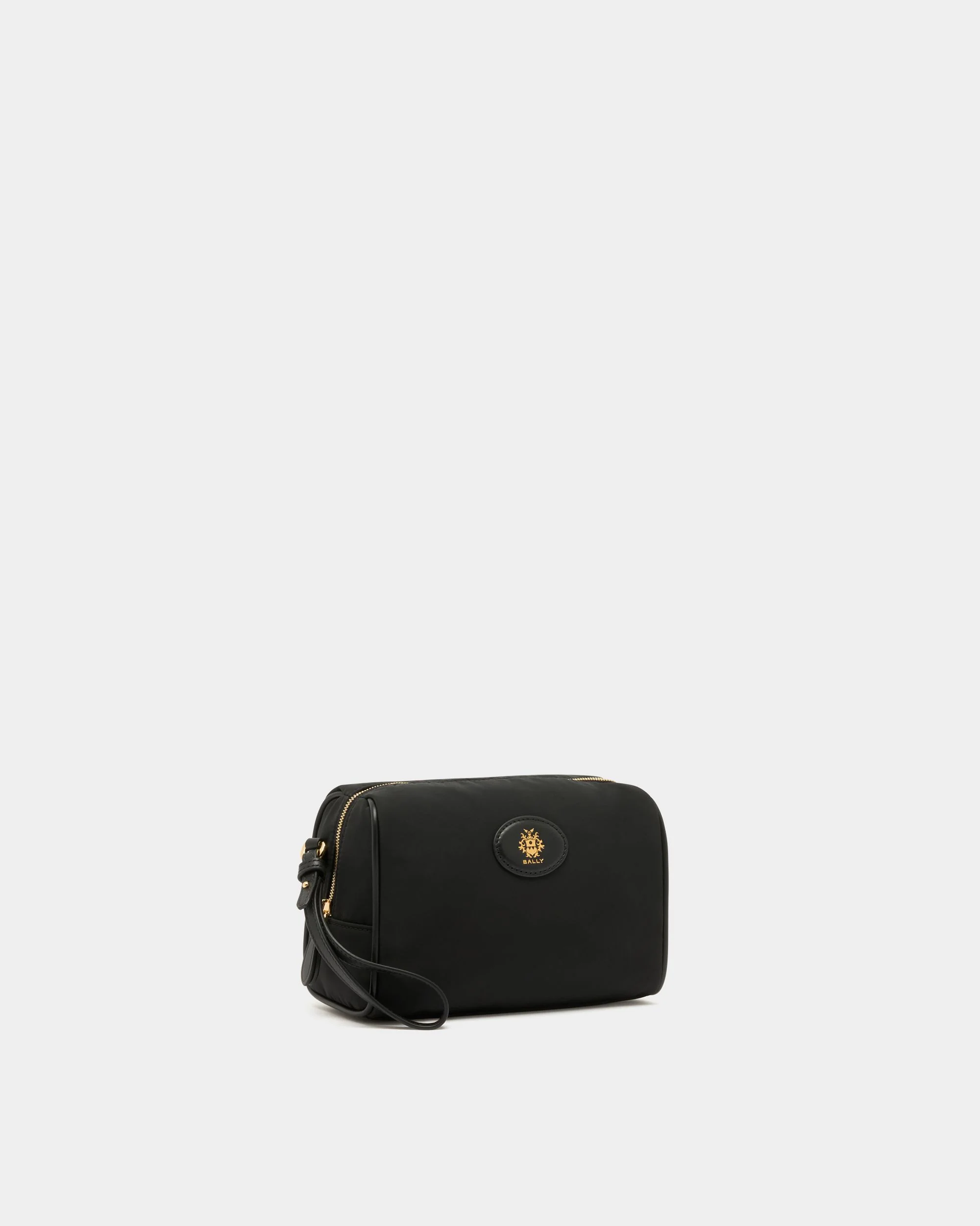 B-Light Pouch in Black Nylon and Leather - Image 3
