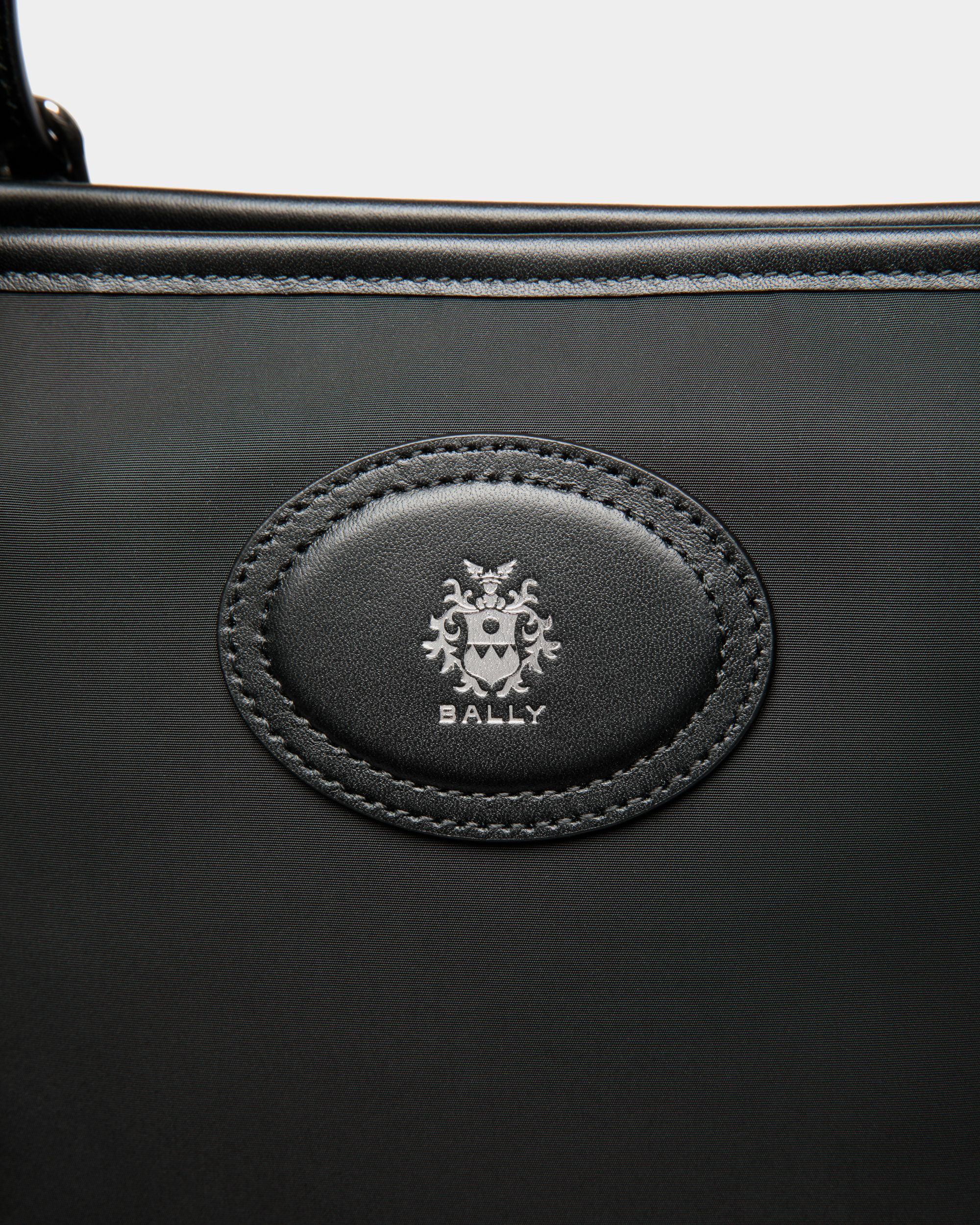 B-Light Tote in Black Nylon and Leather - Image 5