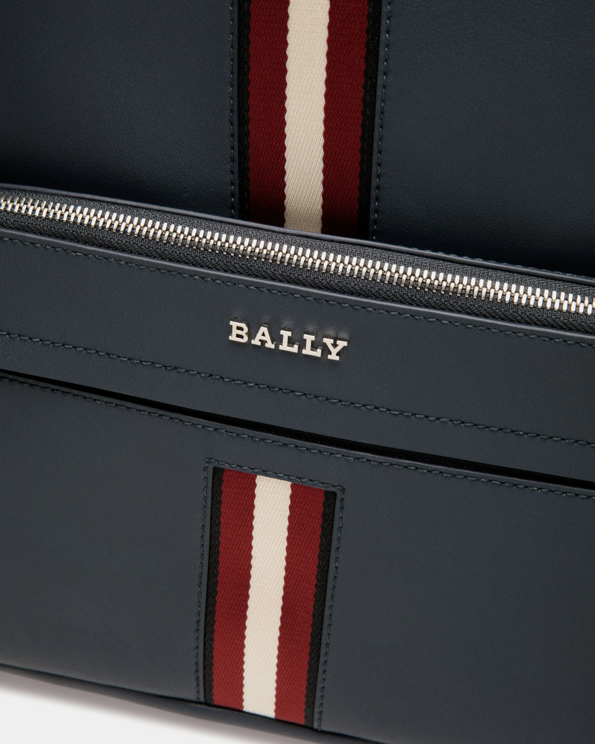 Backpack in Blue Leather - Image 5