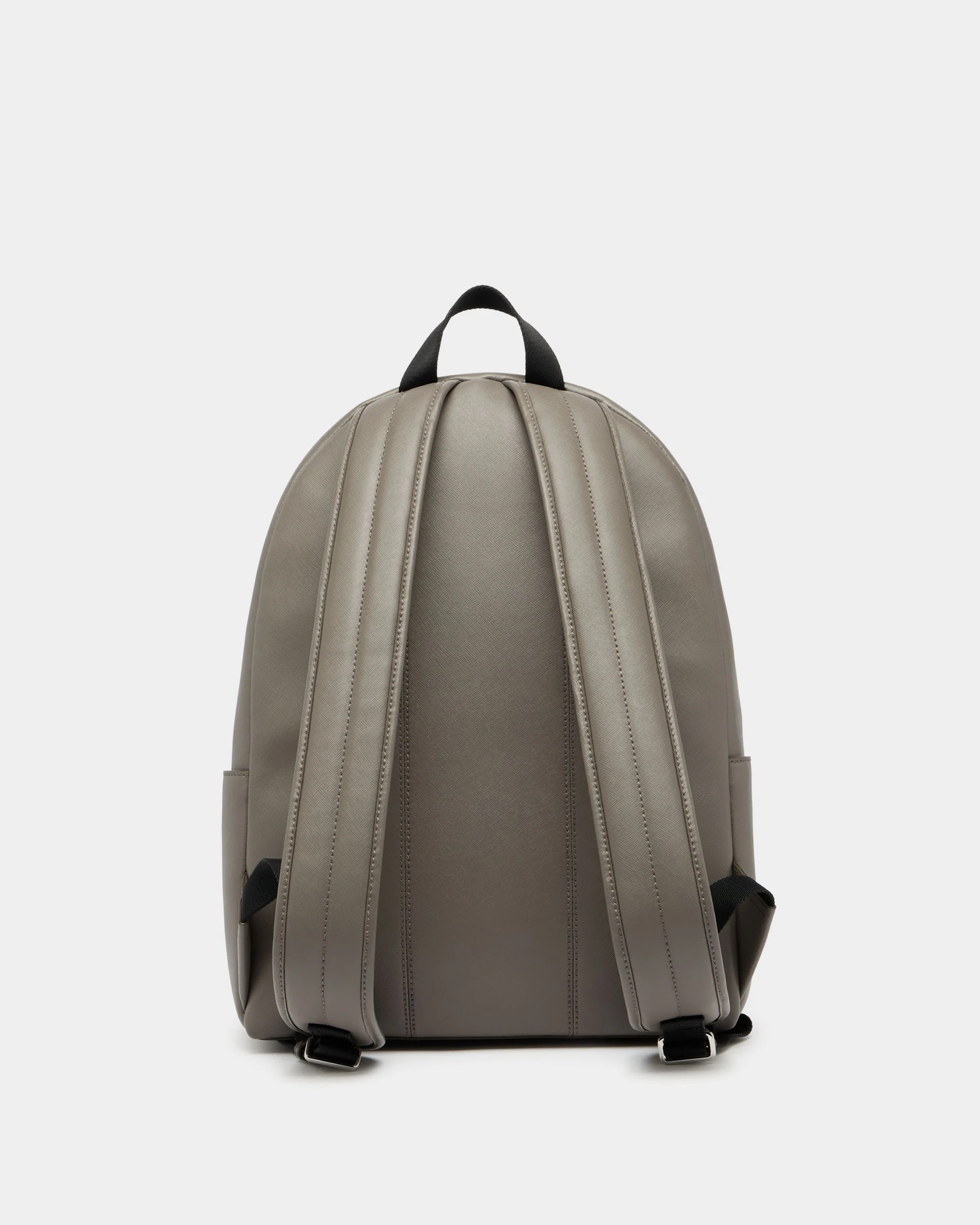 Backpack in Grey Embossed Leather - Image 3