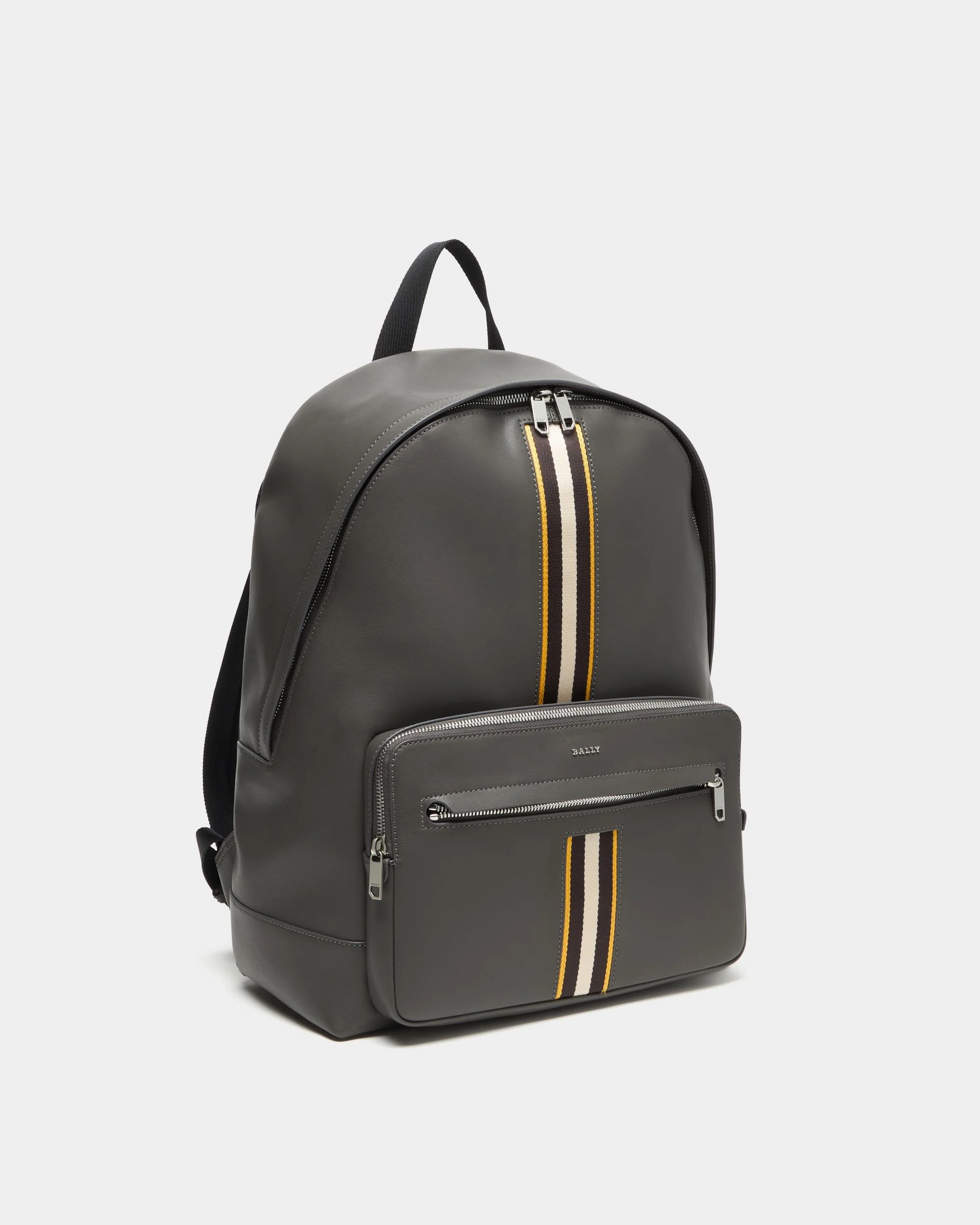 Backpack In Grey Leather - Image 3