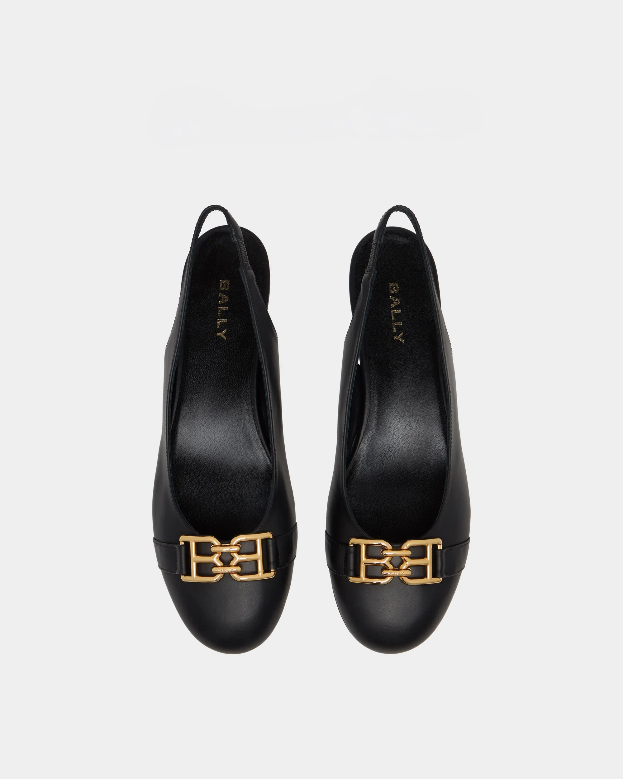 Ballerina Slingback In Black Leather - Image 4