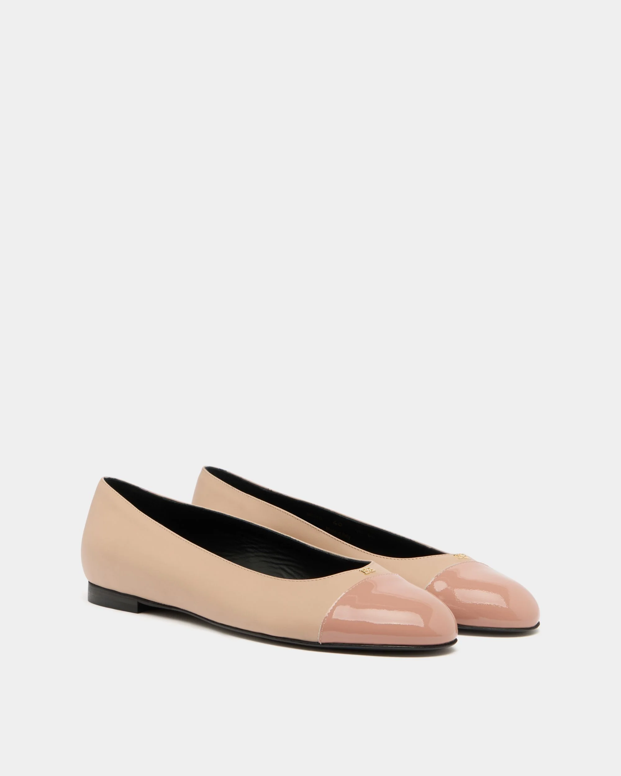 Ballet Flat in Light Pink Leather - Image 3