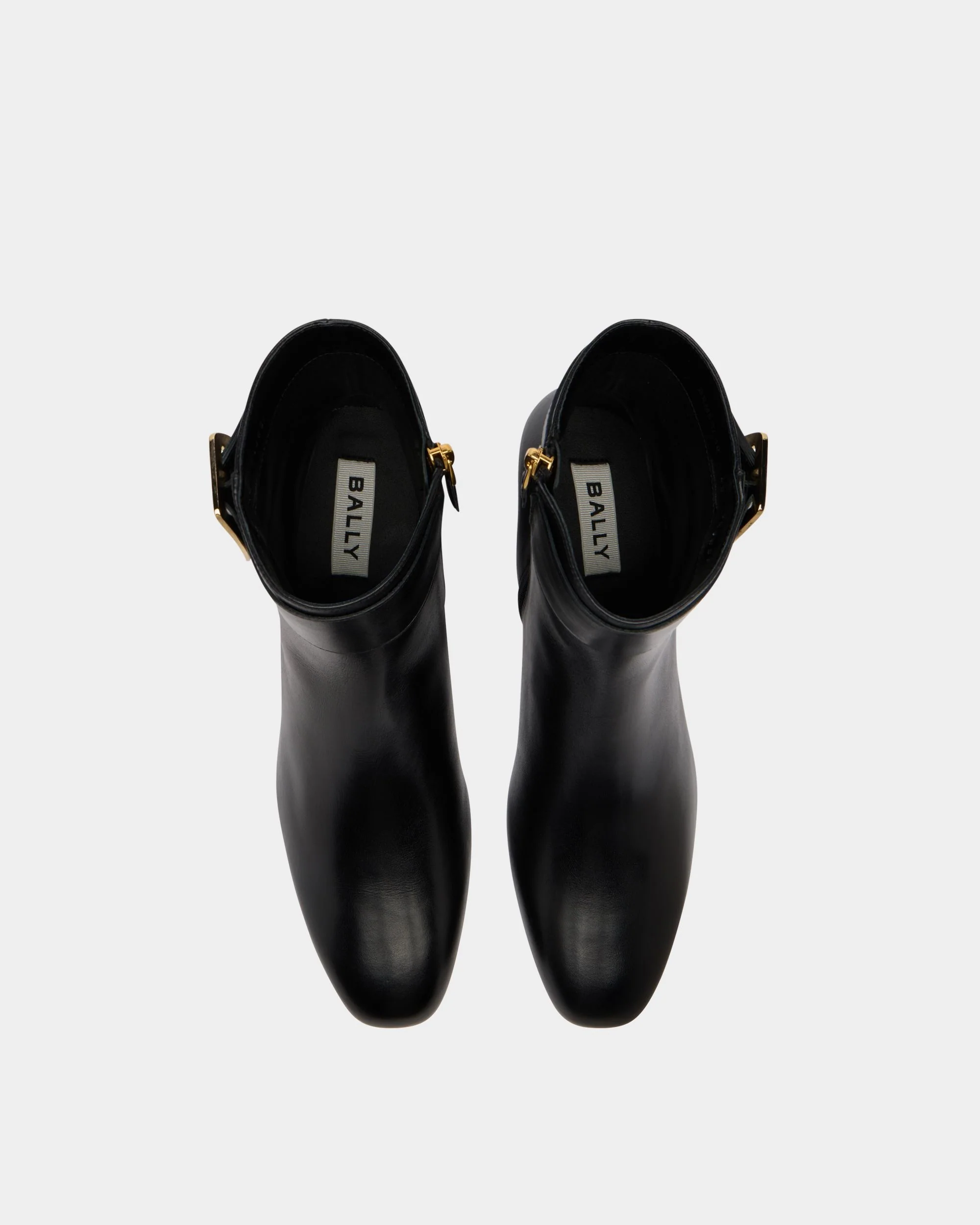 Bally Boucle Bootie in Black Leather - Image 4
