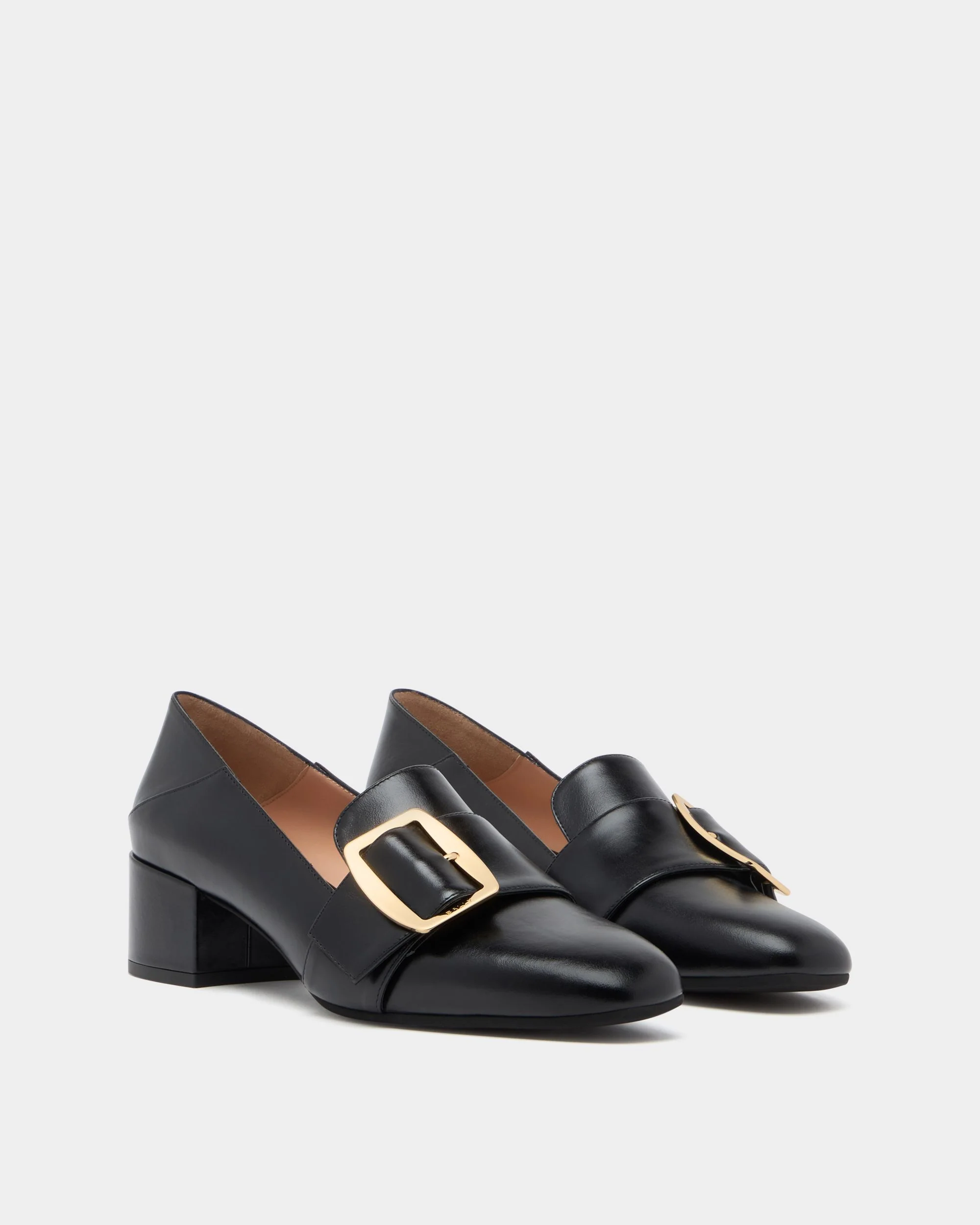 Bally Boucle Pump in Black Leather - Image 3
