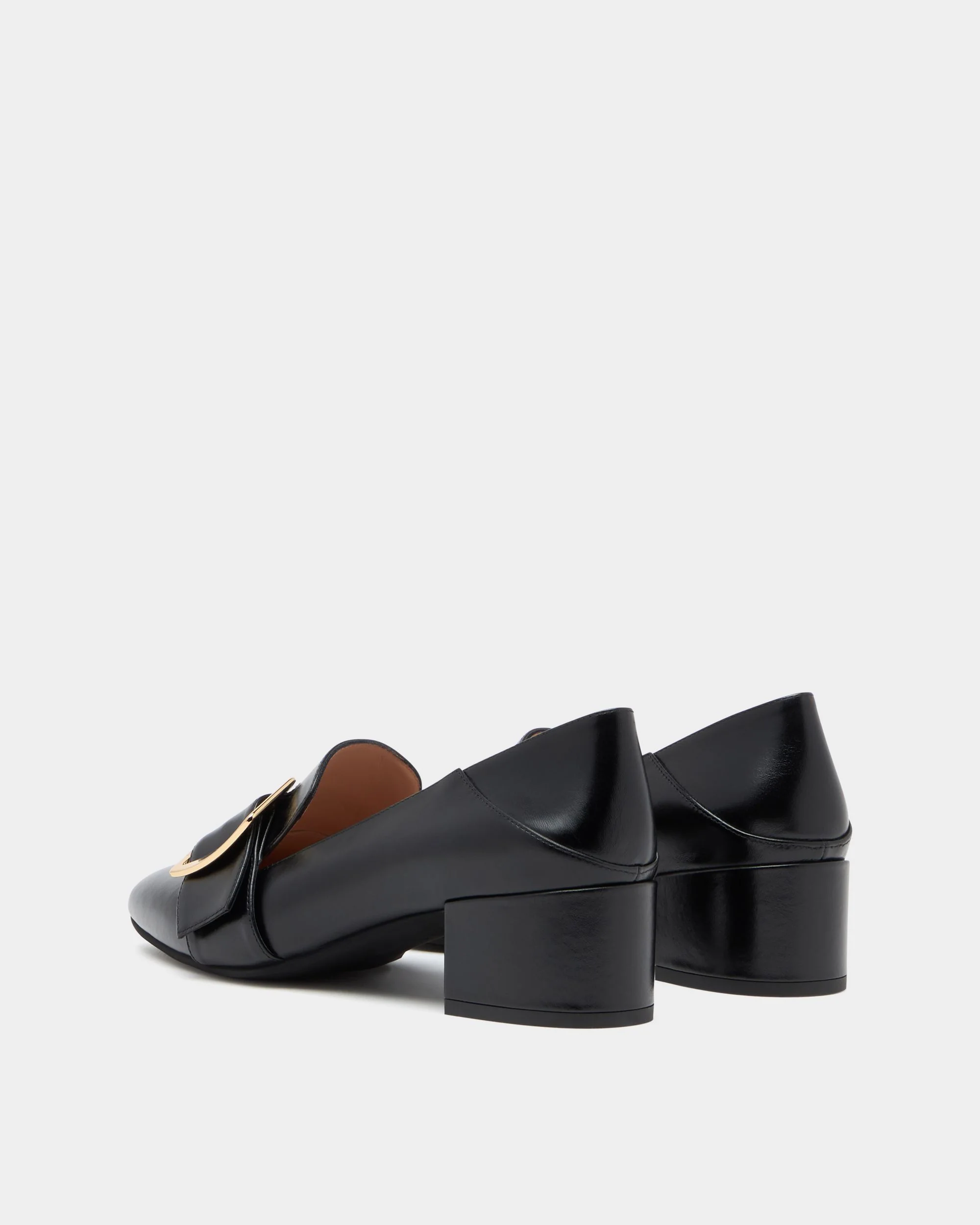 Bally Boucle Pump in Black Leather - Image 4