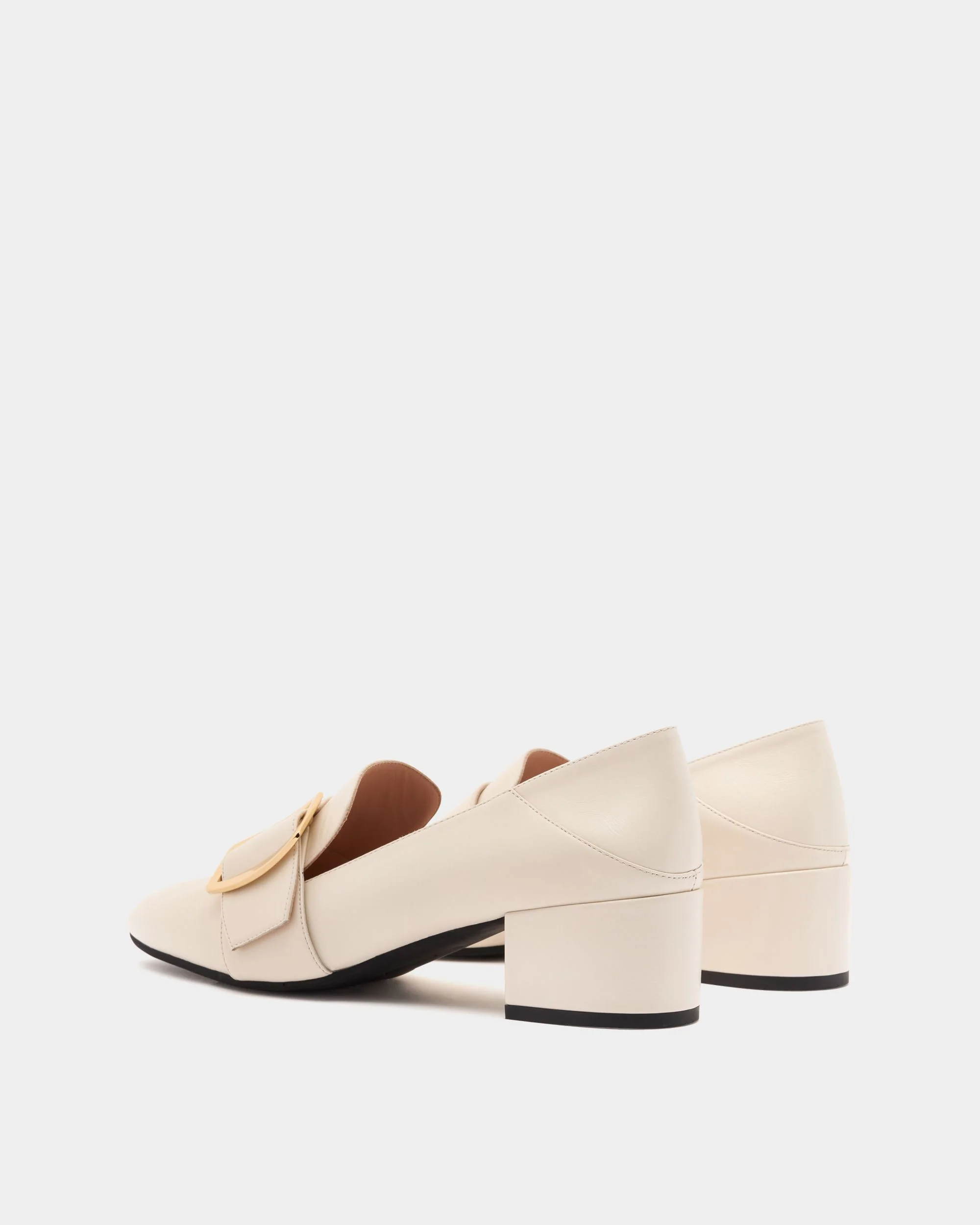 Bally Boucle Pump In Ivory Leather - Image 4