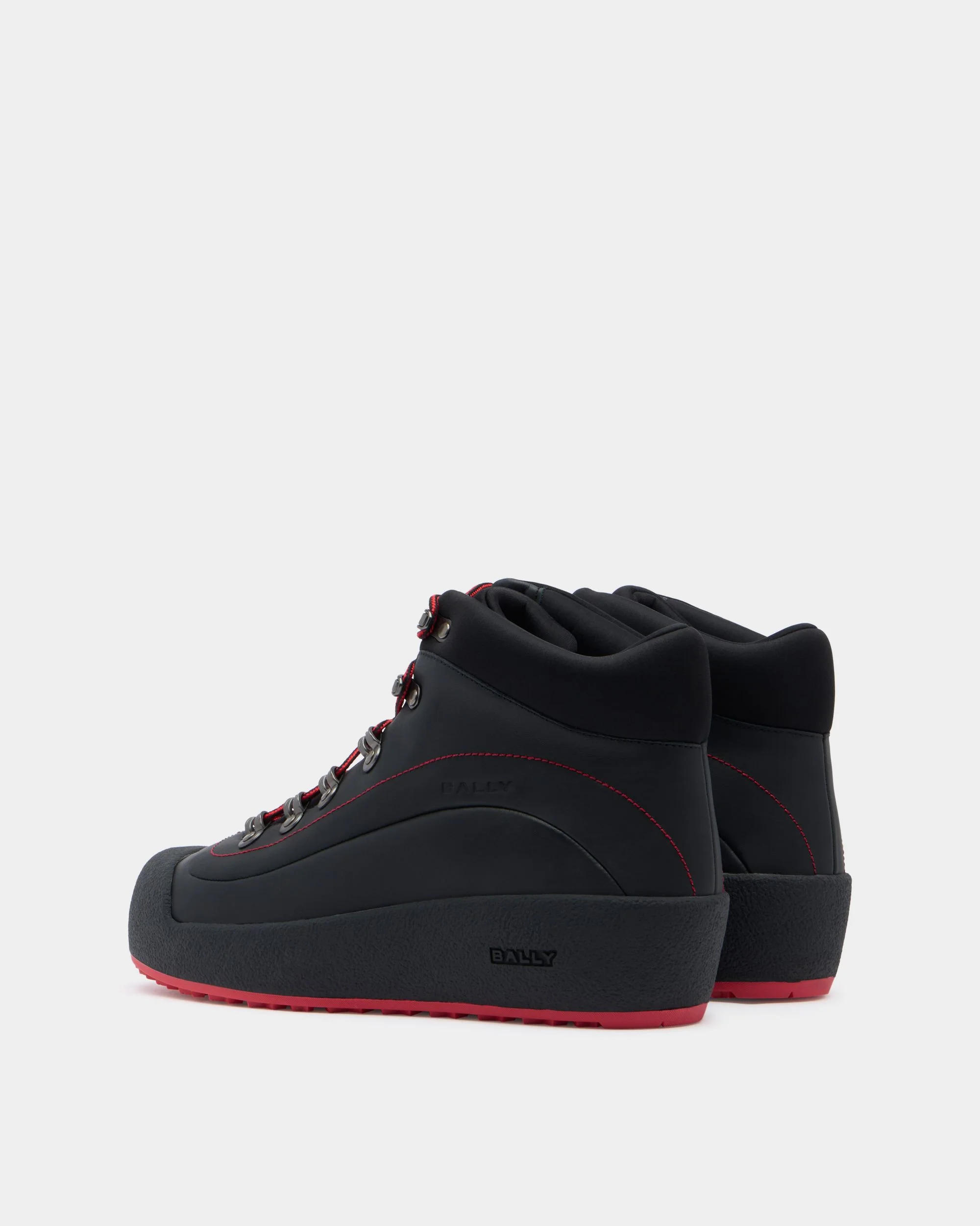 Bally Curling Bootie in Black Leather - Image 3