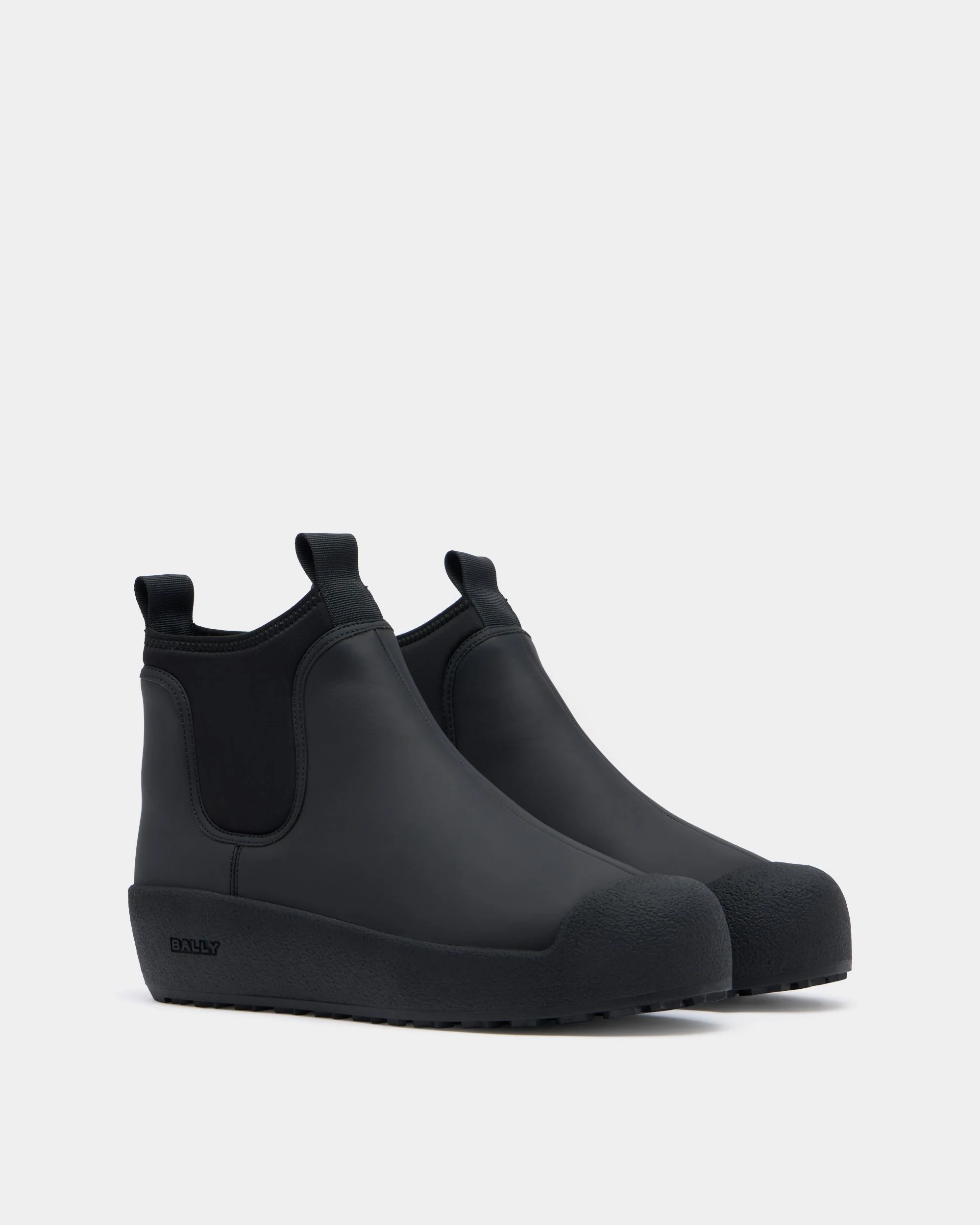 Bally Curling Bootie in Black Leather - Image 2