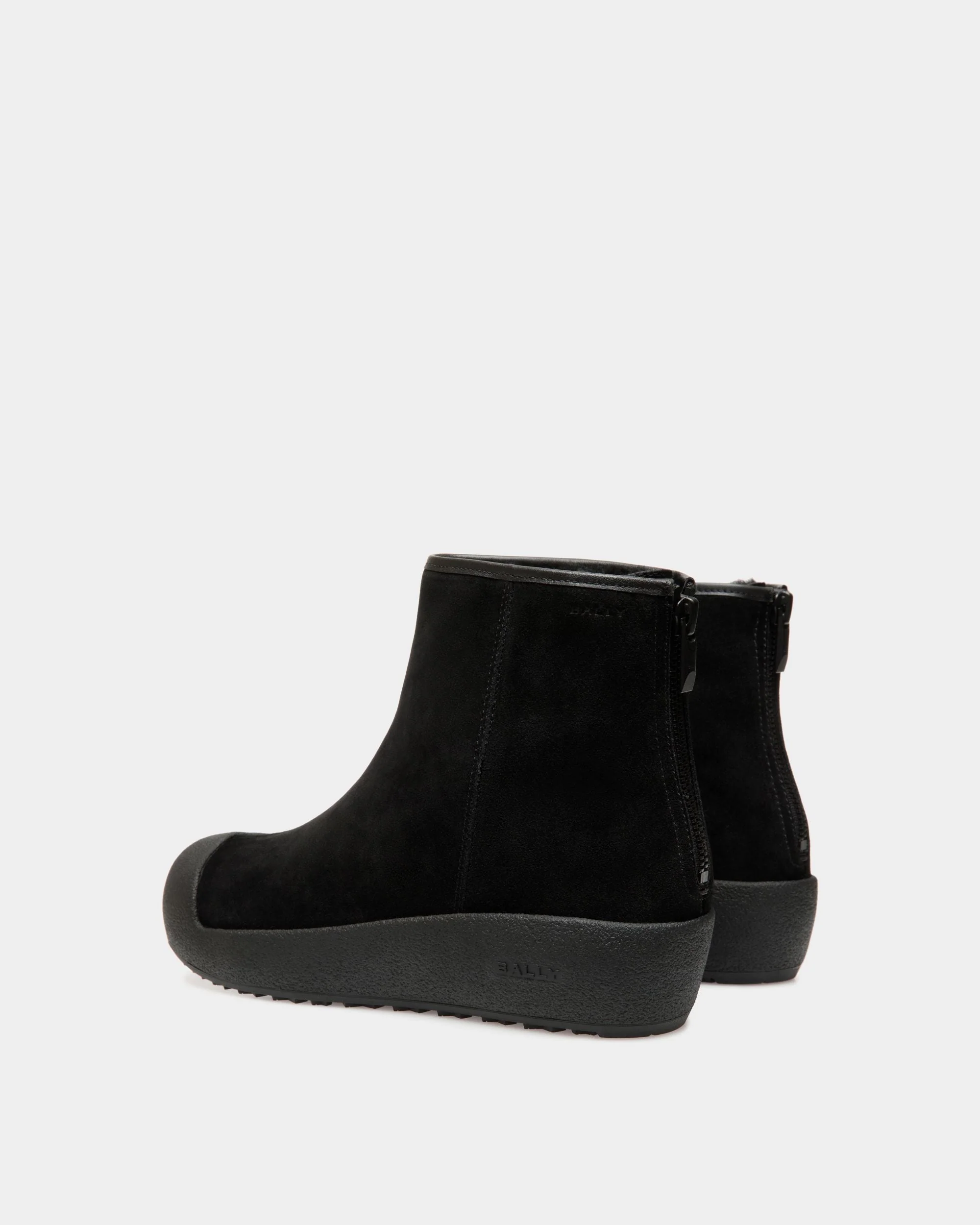 Bally Curling Bootie in Black Suede - Image 4