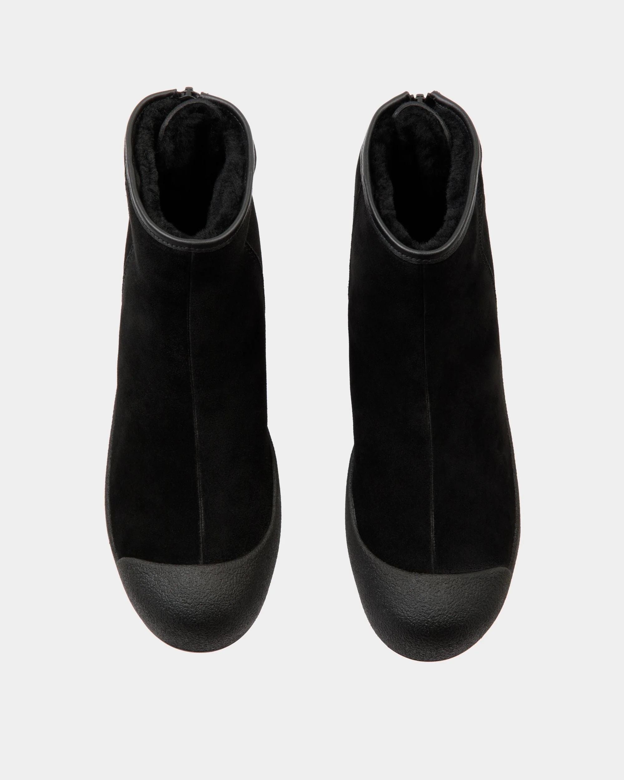 Bally Curling Bootie in Black Suede - Image 5