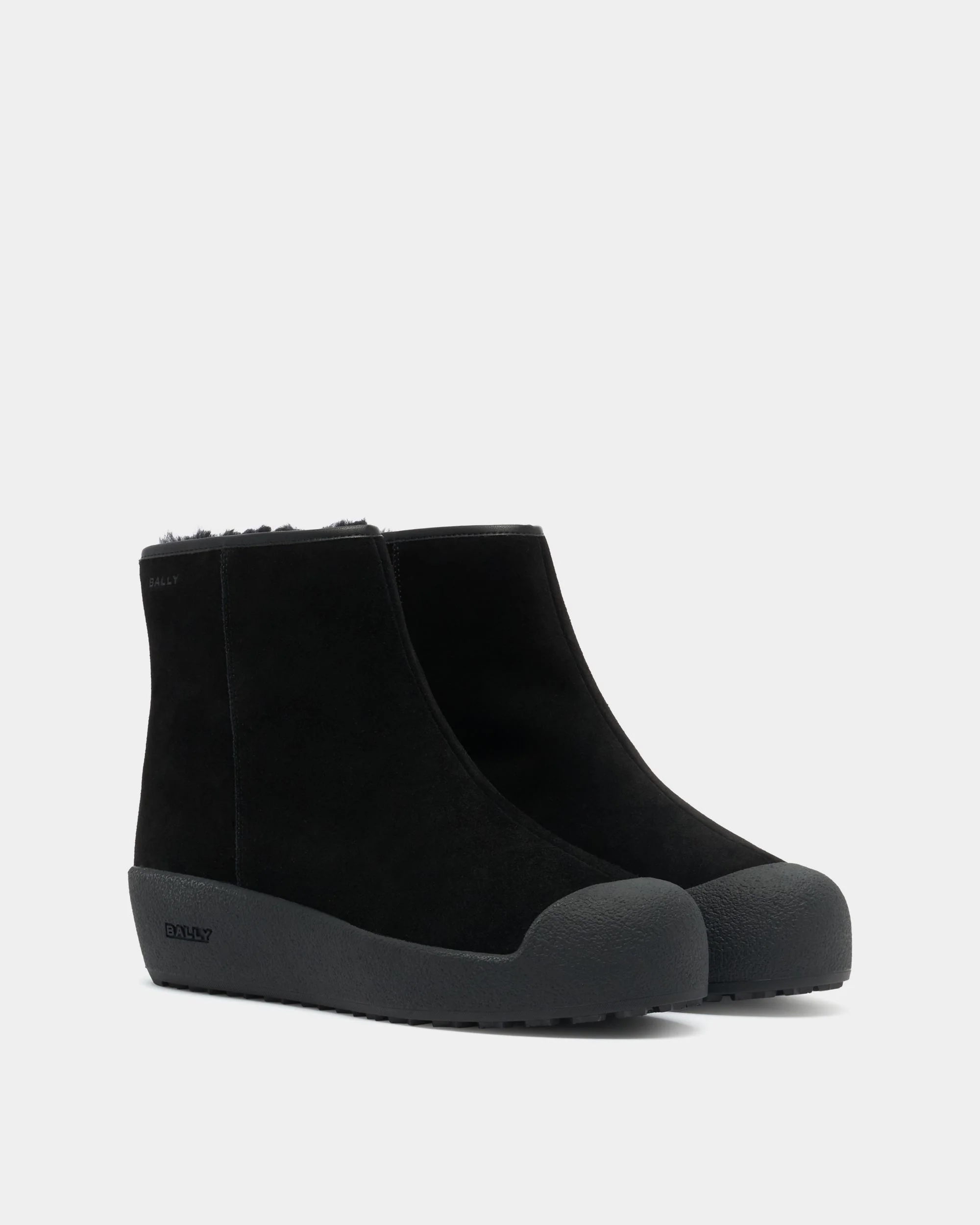 Bally Curling Bootie in Black Suede - Image 3