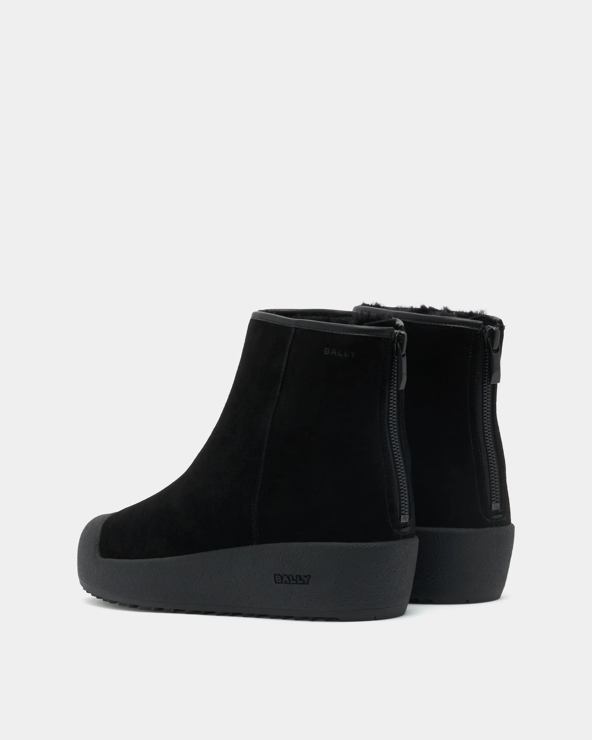 Bally Curling Bootie in Black Suede - Image 4