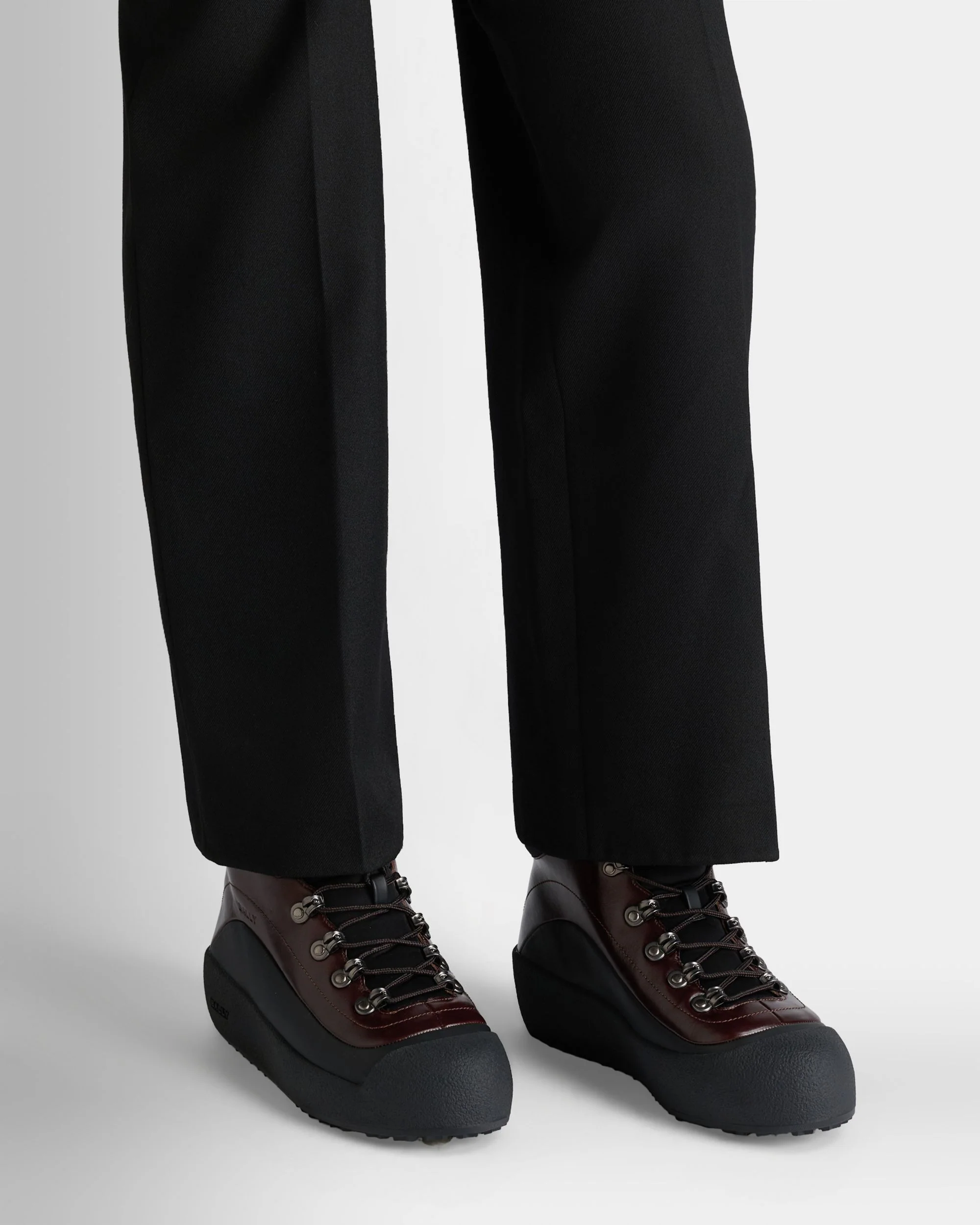Bally Curling Bootie in Brown Leather - Image 2
