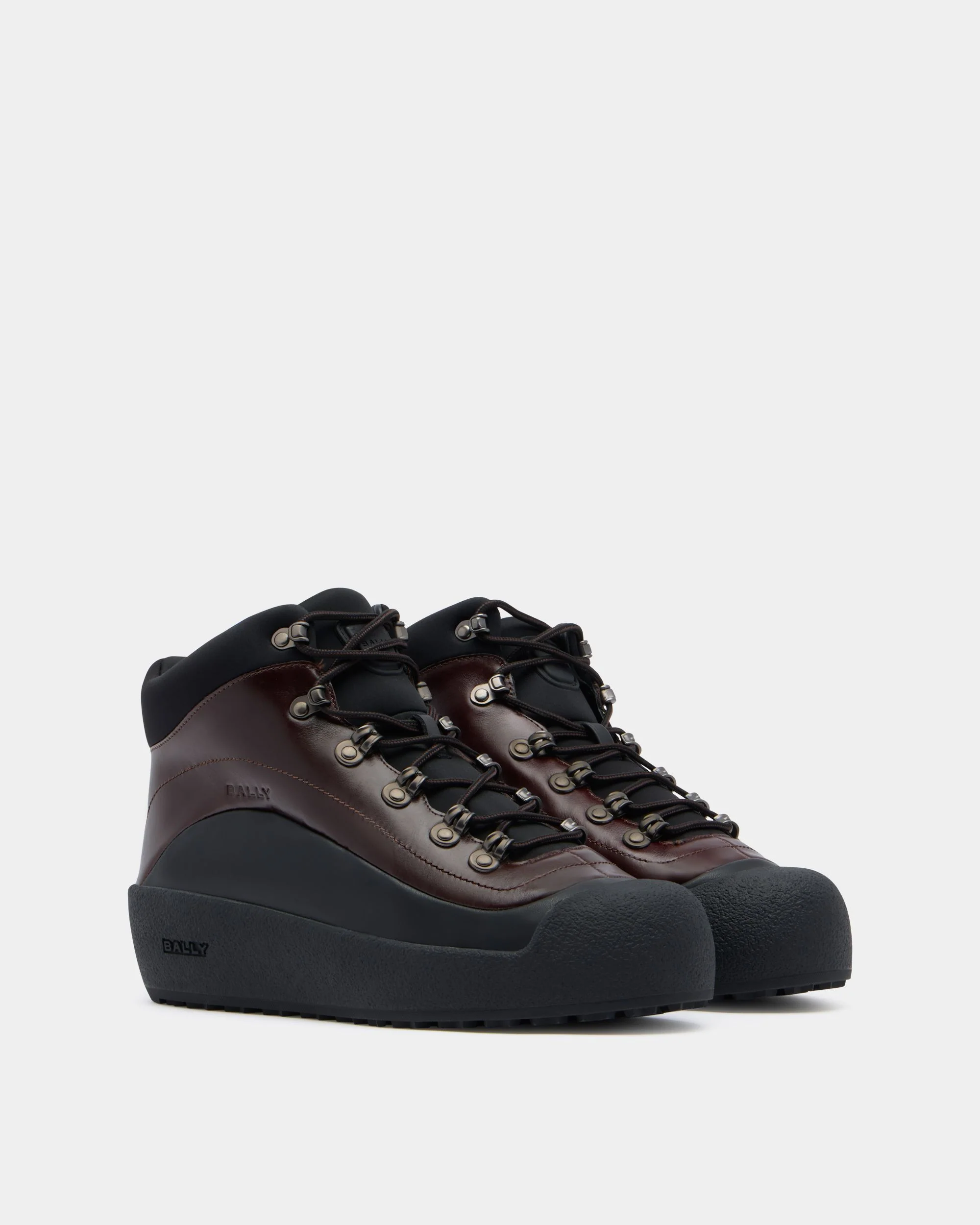 Bally Curling Bootie in Brown Leather - Image 3