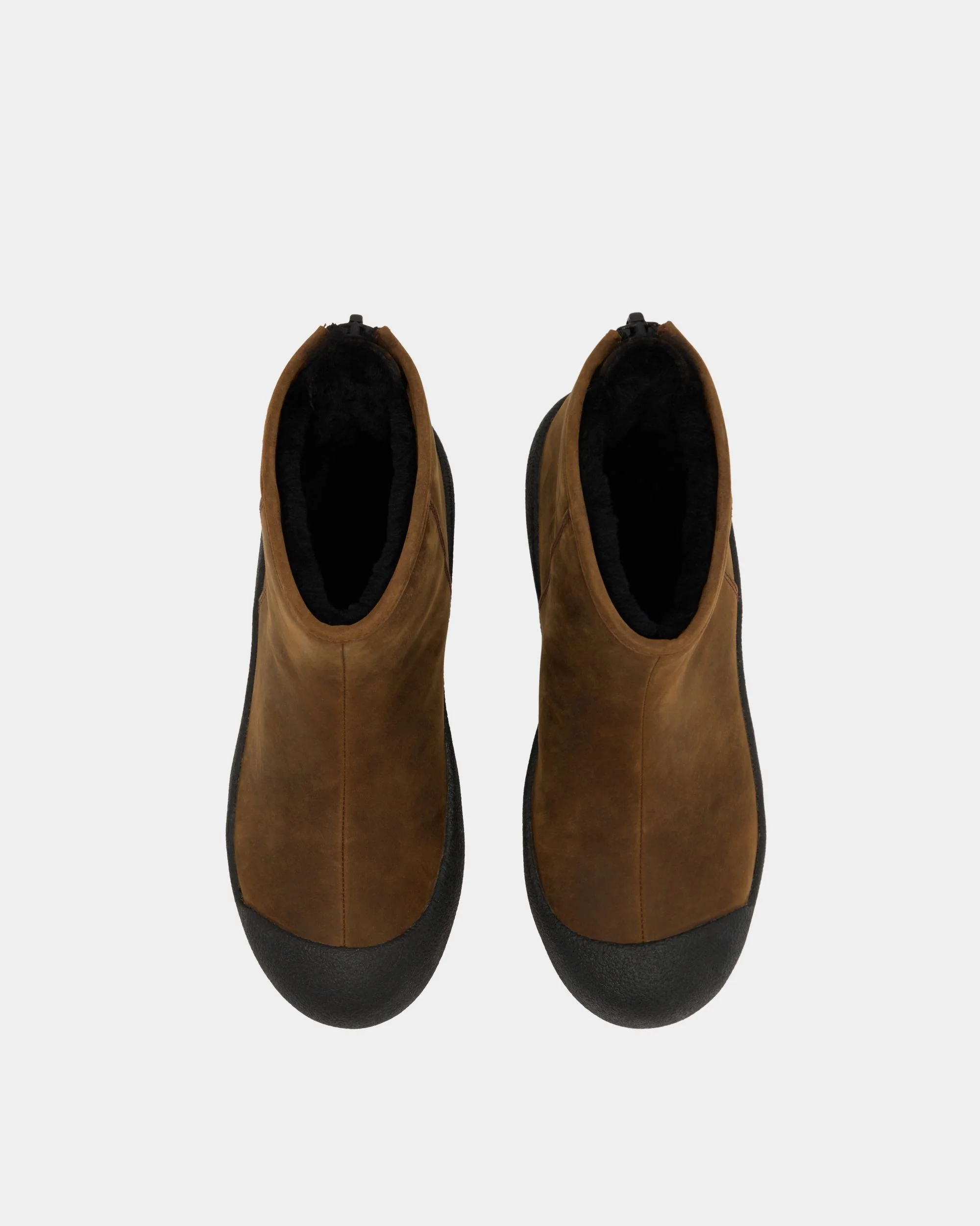 Bally Curling Bootie in Brown Leather - Image 5