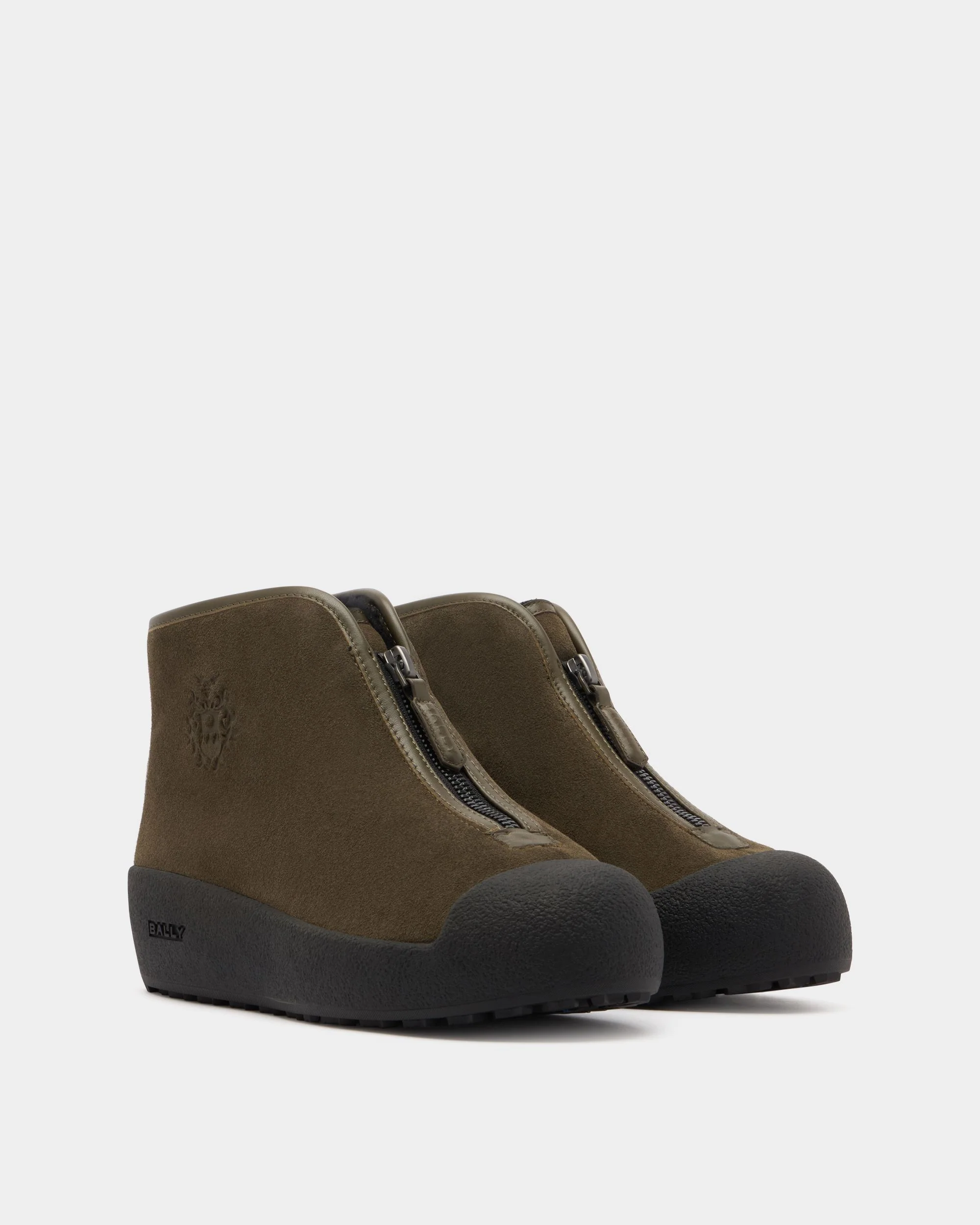 Bally Curling Bootie in Brown Suede - Image 3