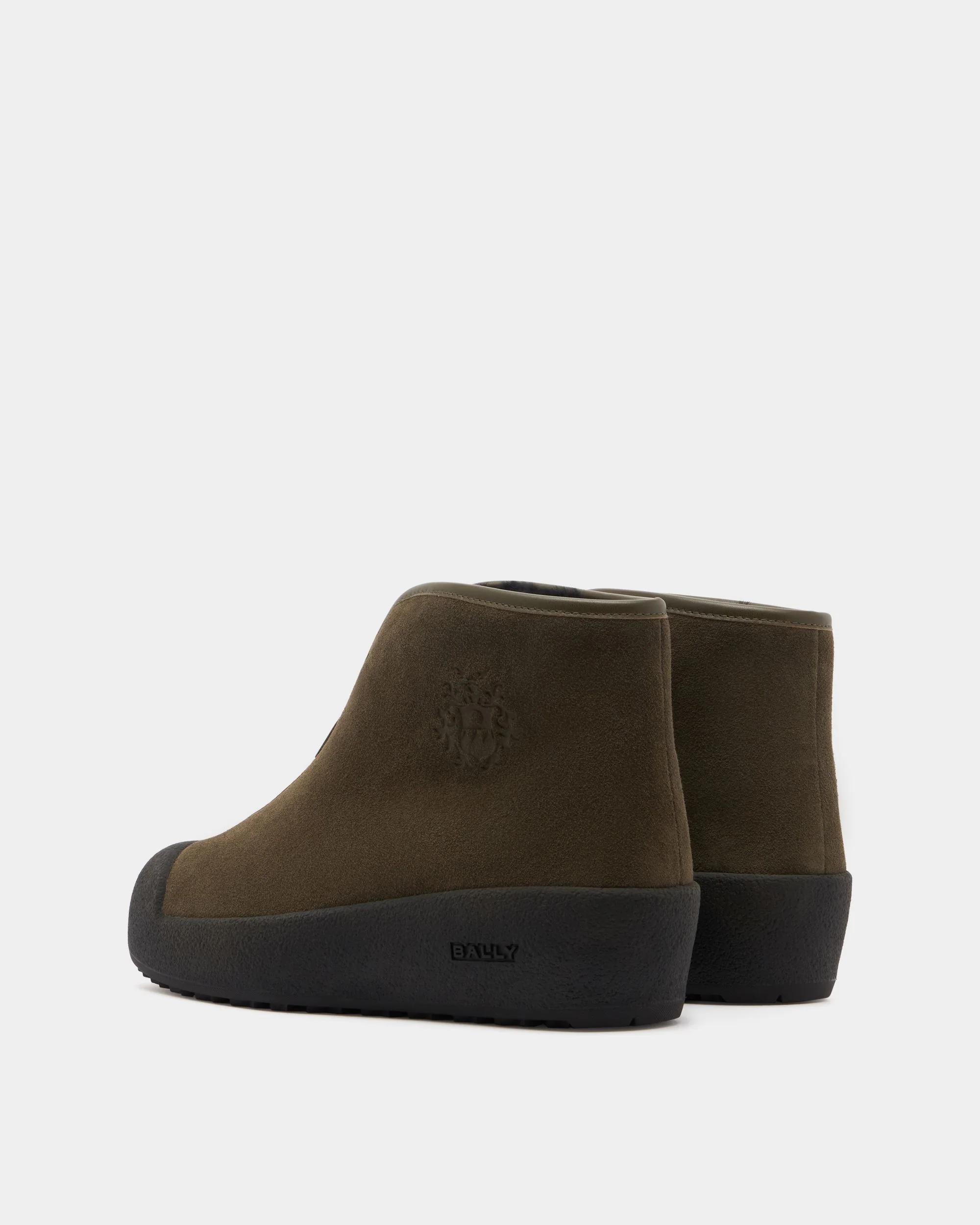 Bally Curling Bootie in Brown Suede - Image 4