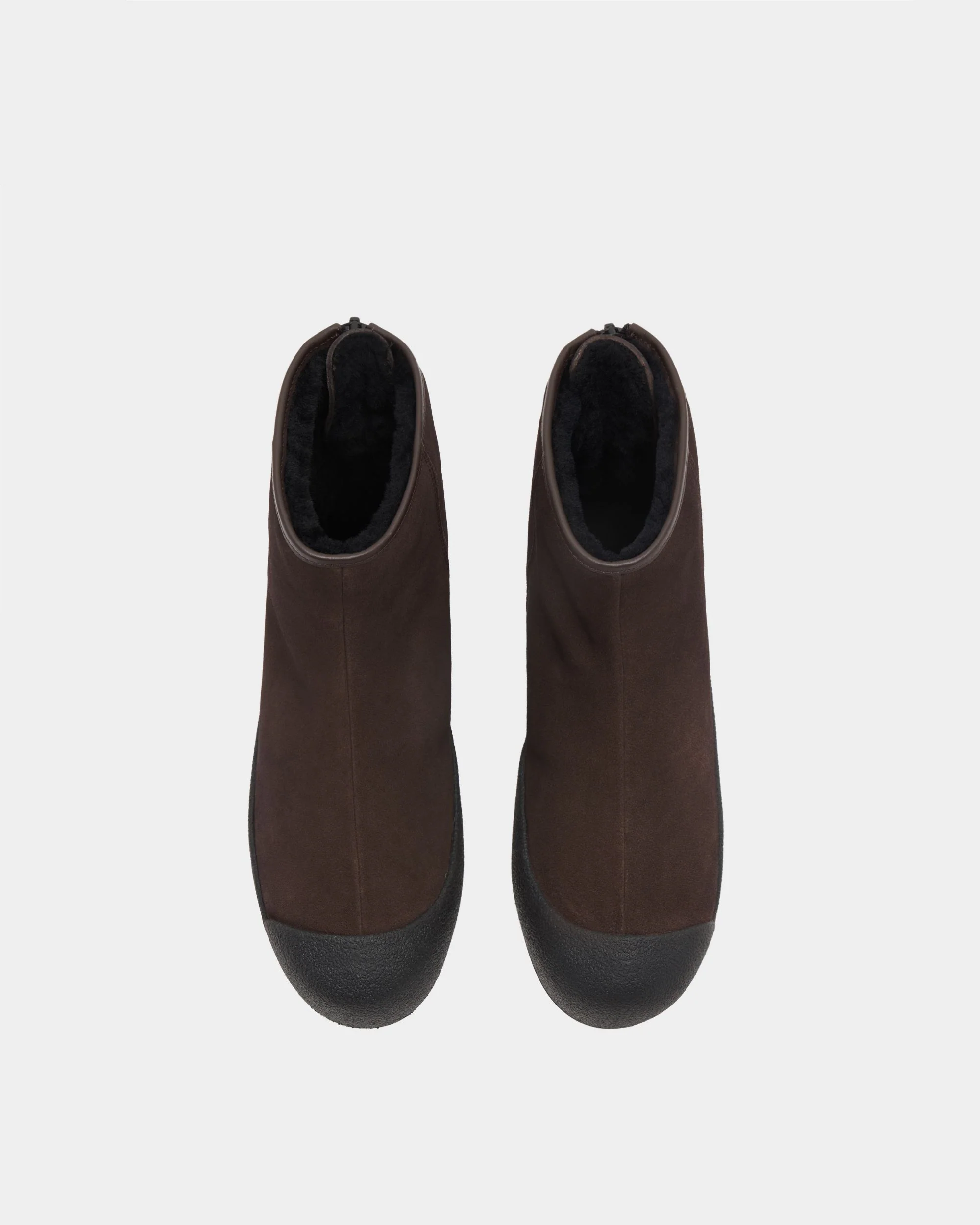 Bally Curling Bootie in Ebano Suede - Image 5