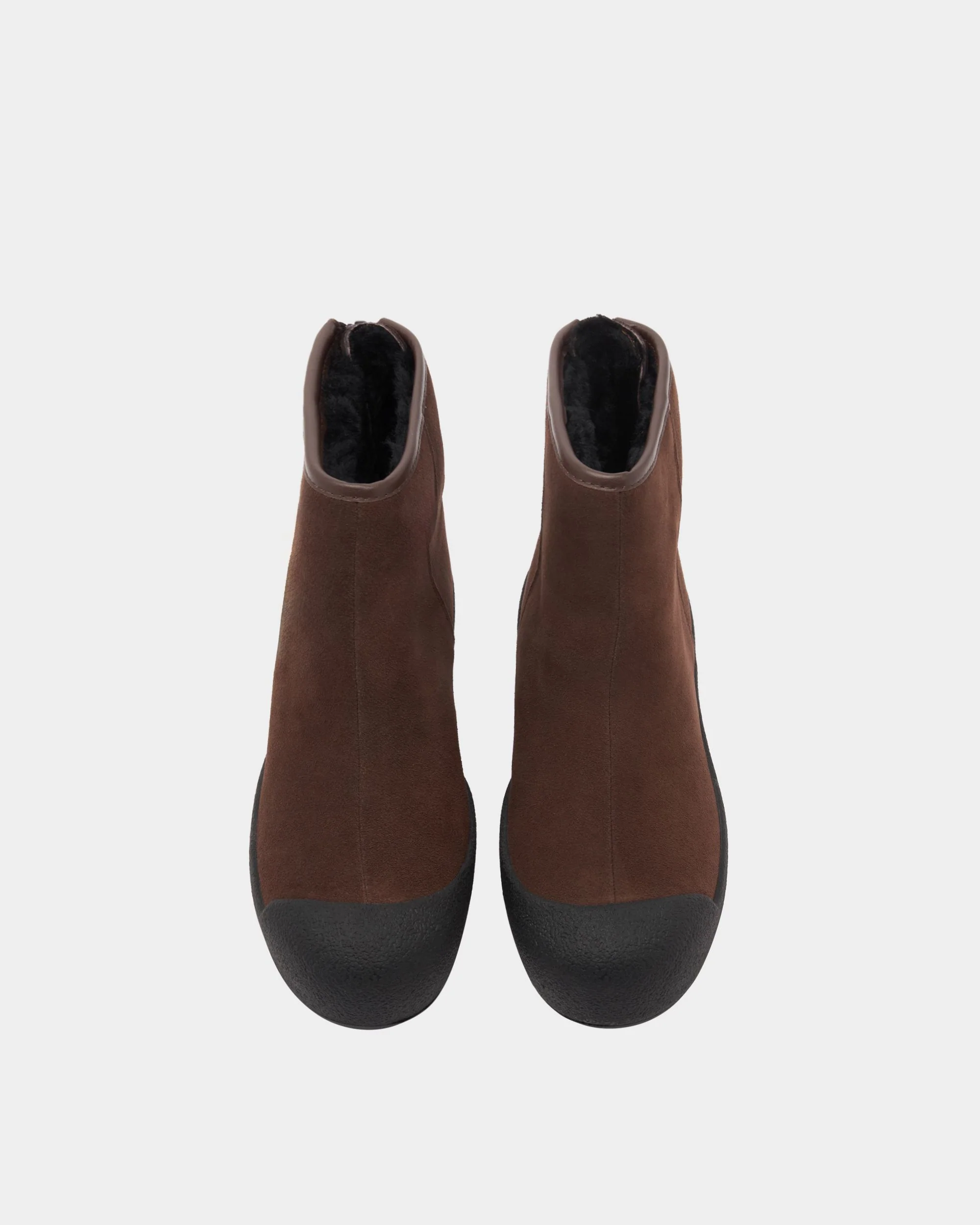 Bally Curling Bootie in Ebano Suede - Image 5