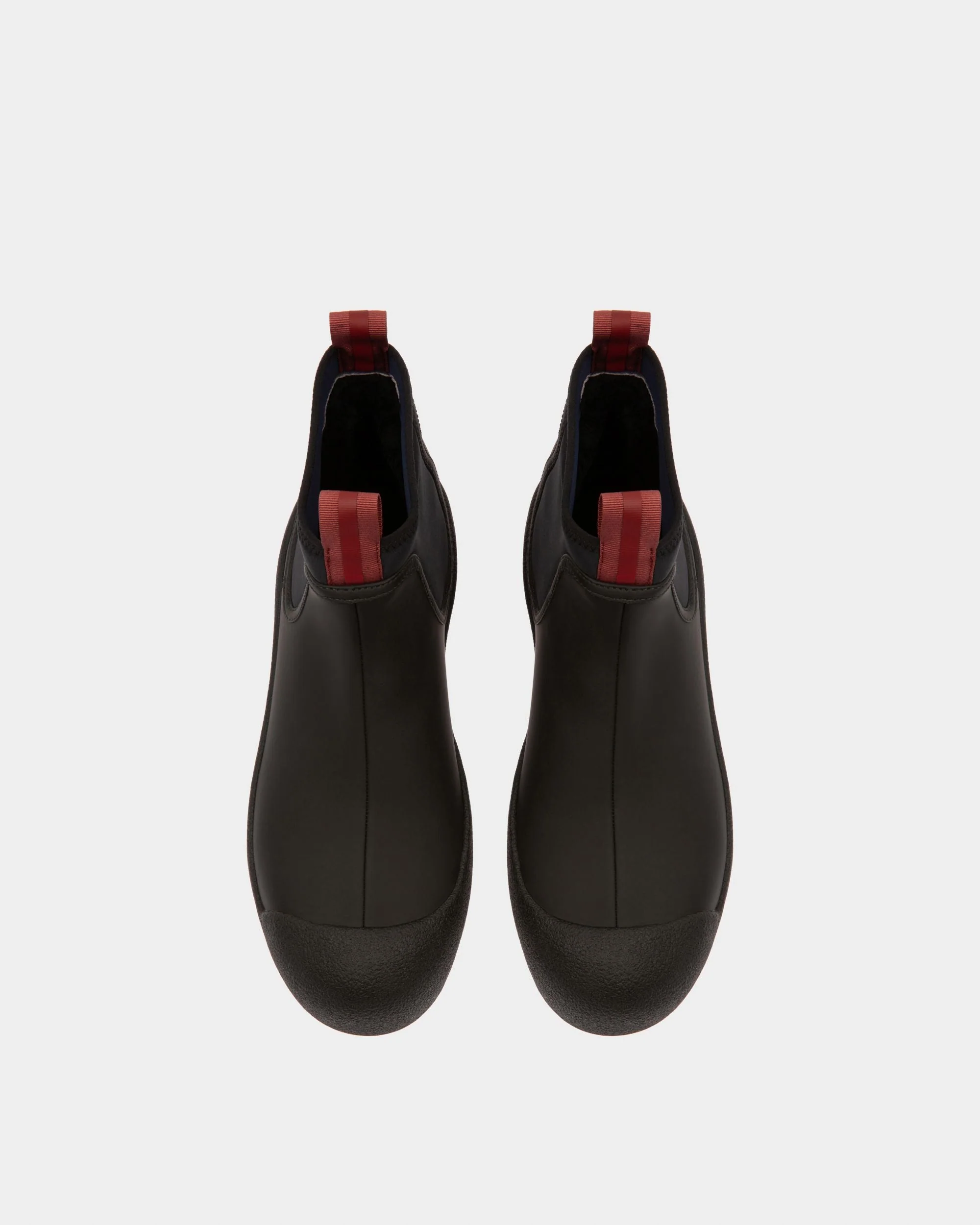 Bally Curling Booties In Black Leather - Image 3
