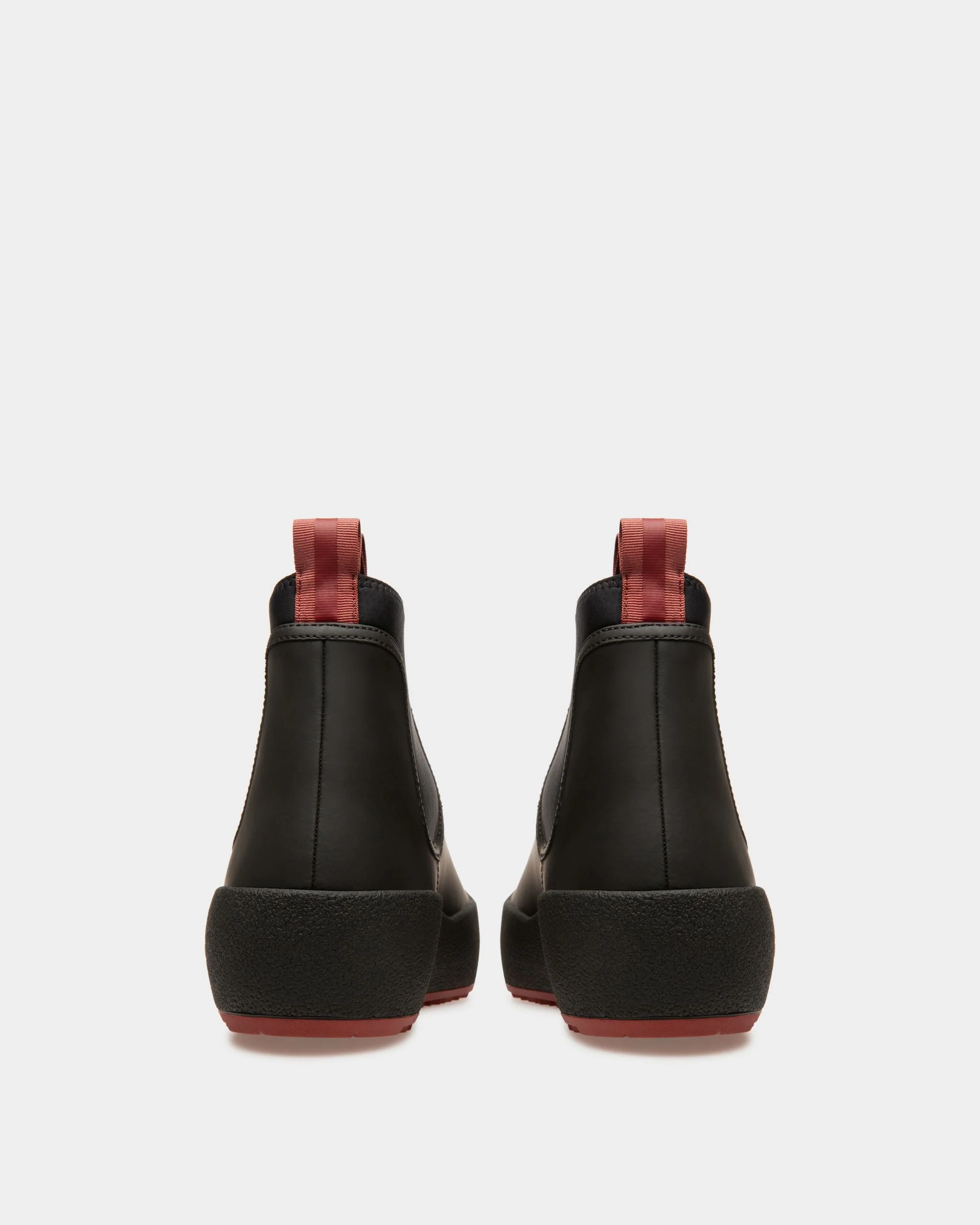 Bally Curling Booties In Black Leather - Image 4
