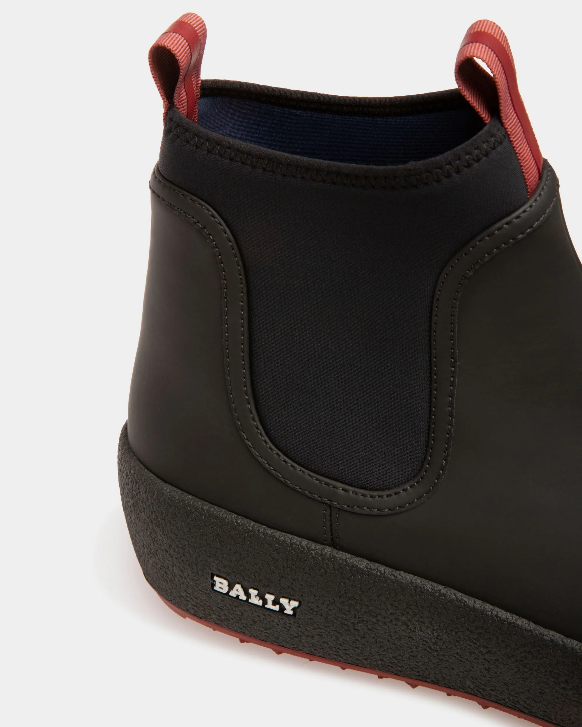 Bally Curling Booties In Black Leather - Image 6