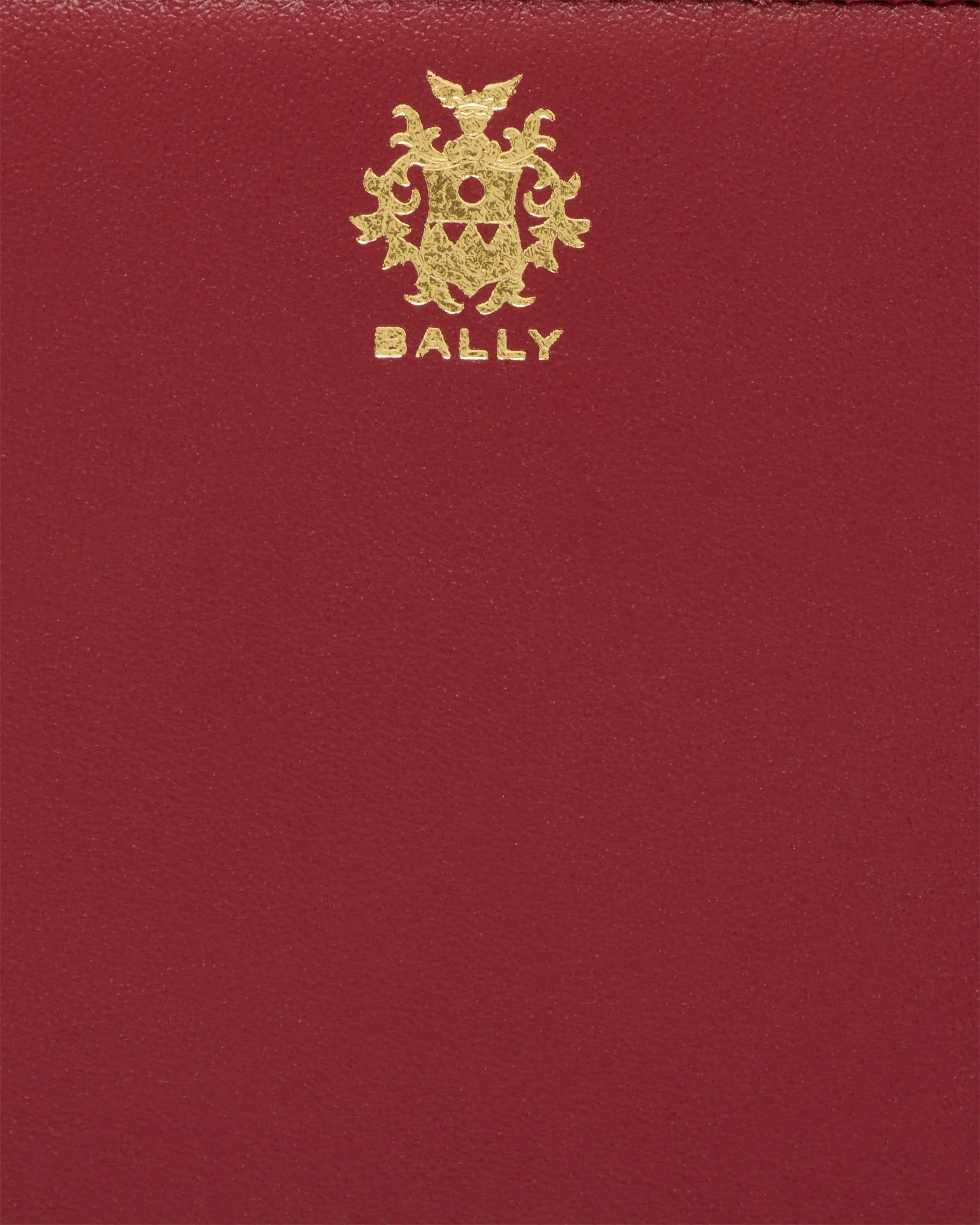 Bally Essential Long Wallet in Ruby Red Leather - Image 4