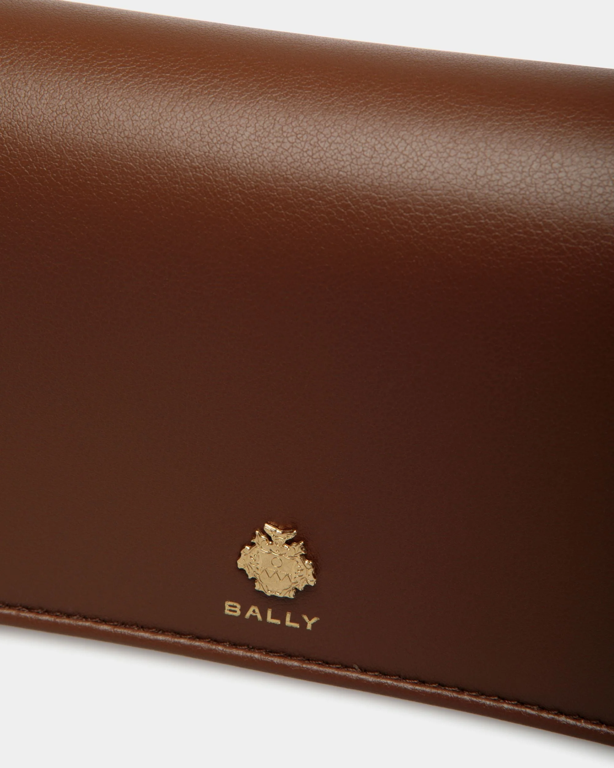 Bally Essential Phone Wallet in Brown Leather - Image 4