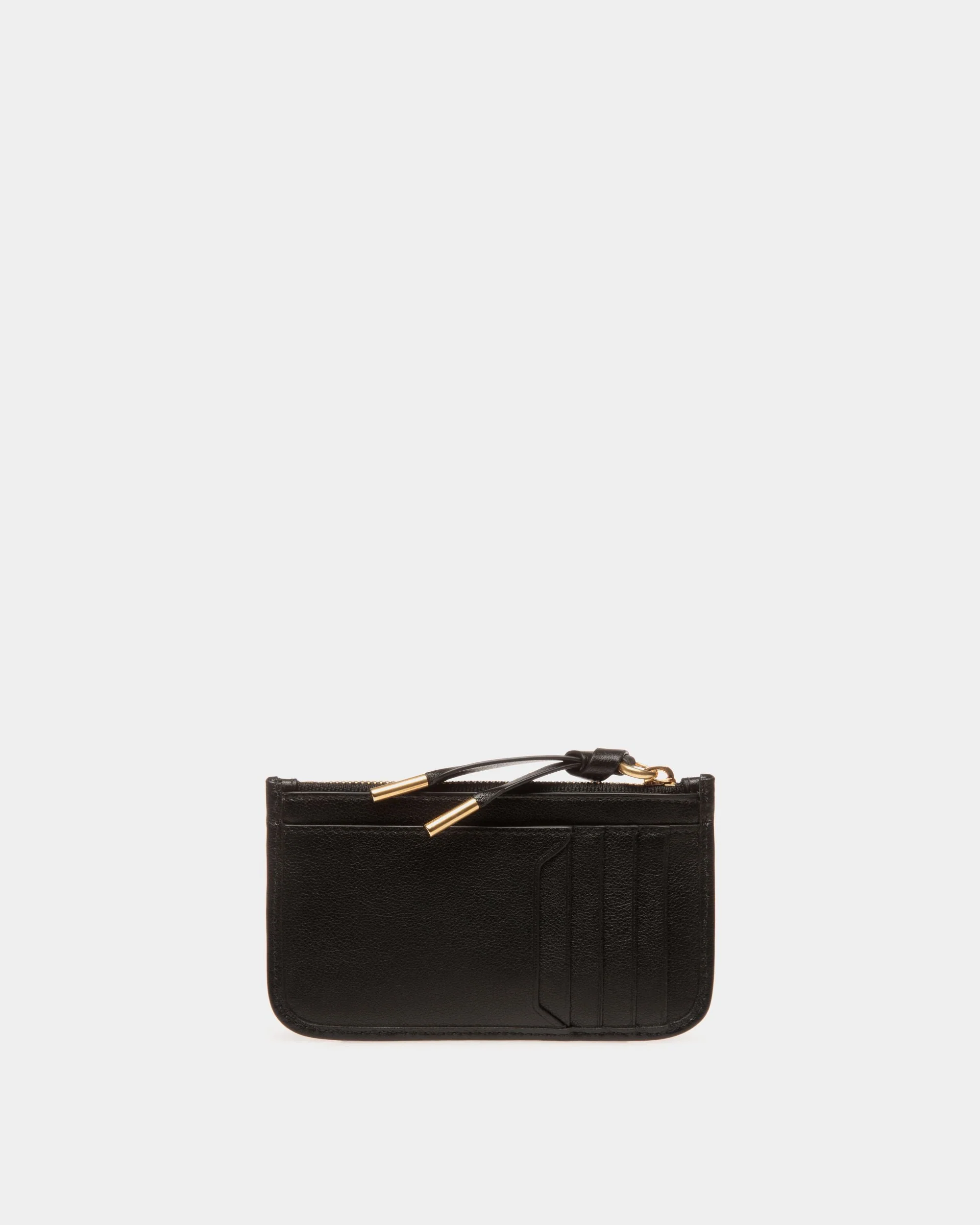 Bally Essential Zipped Card Holder in Black Leather - Image 2