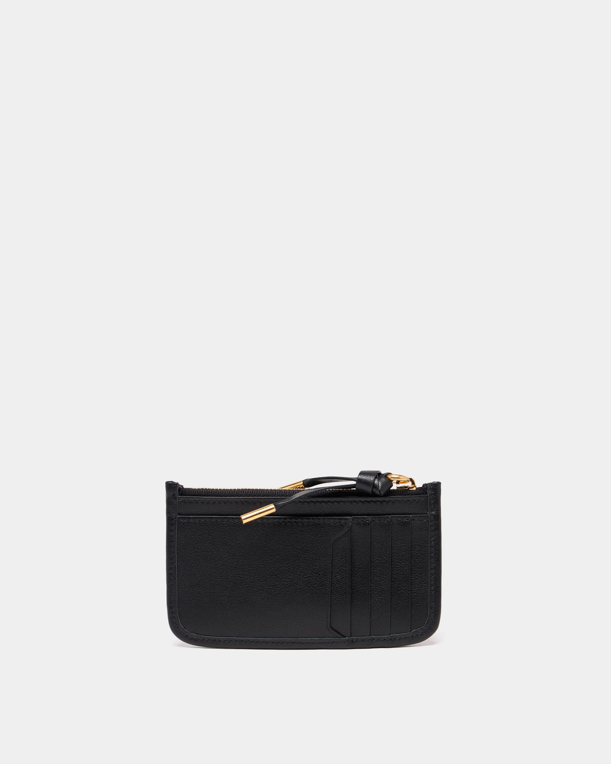 Bally Essential Zipped Card Holder in Black Leather - Image 2