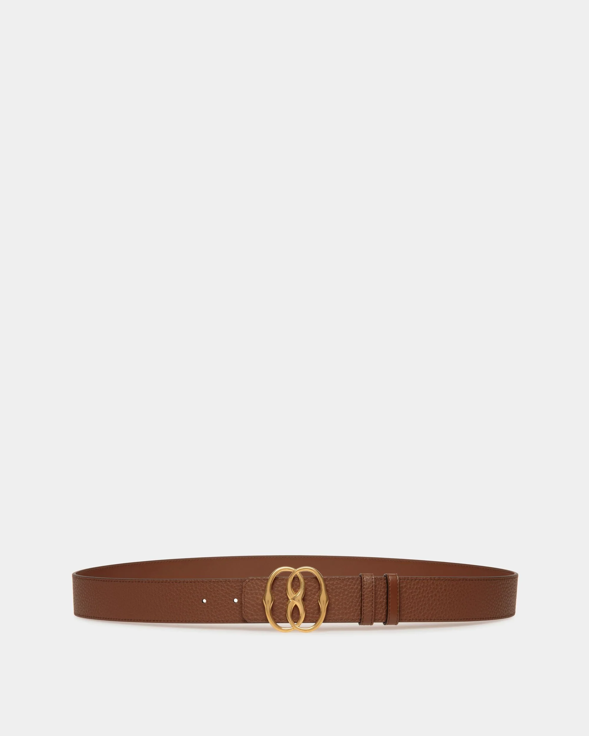Bally Iconic 35mm Belt In Brown Leather