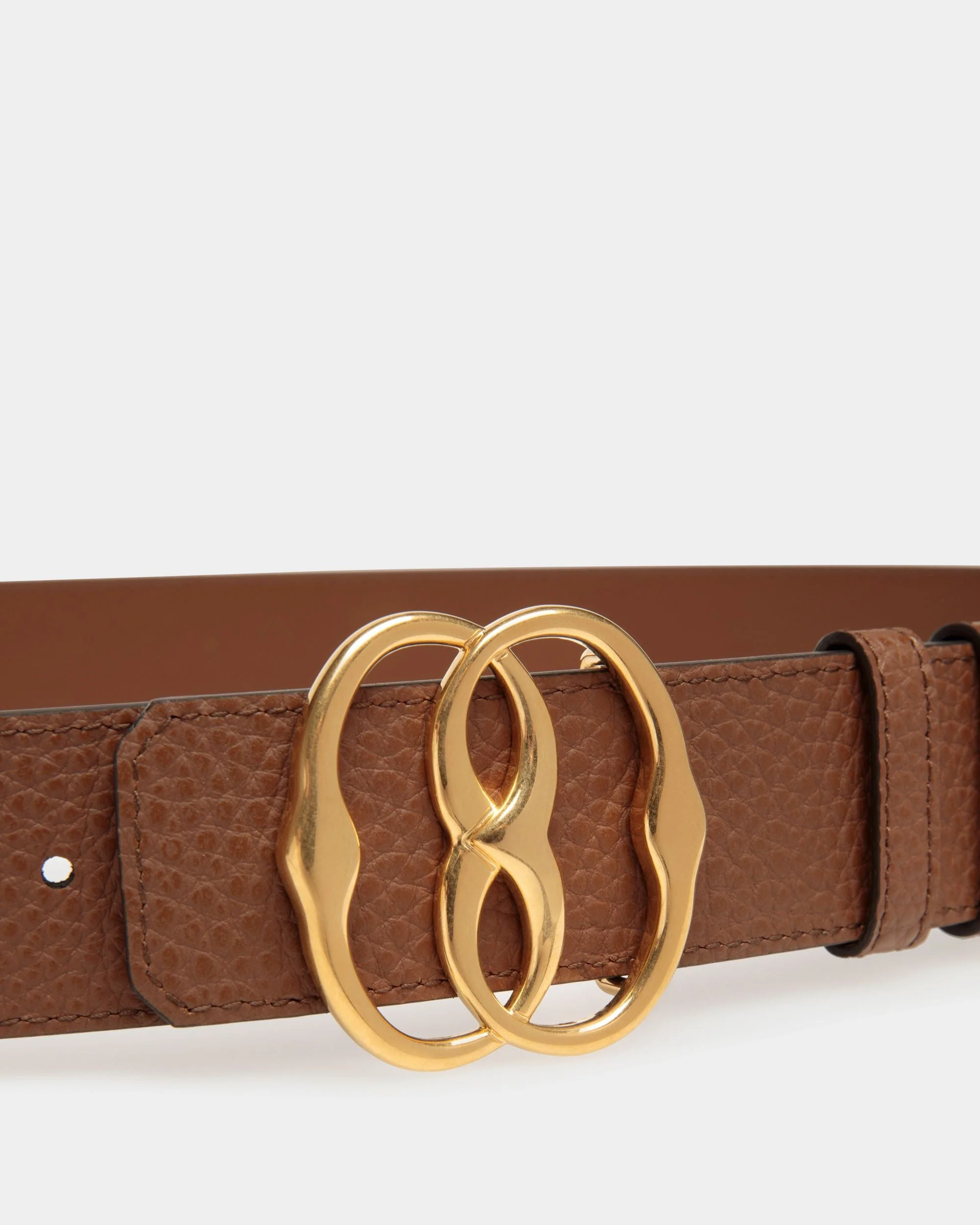 Bally Iconic 35mm Belt In Brown Leather - Image 3