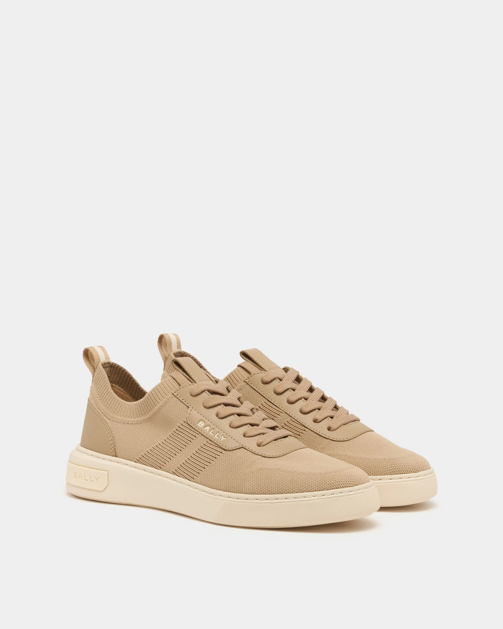 Bally Lift Sneaker in Light Beige Fabric - Image 3