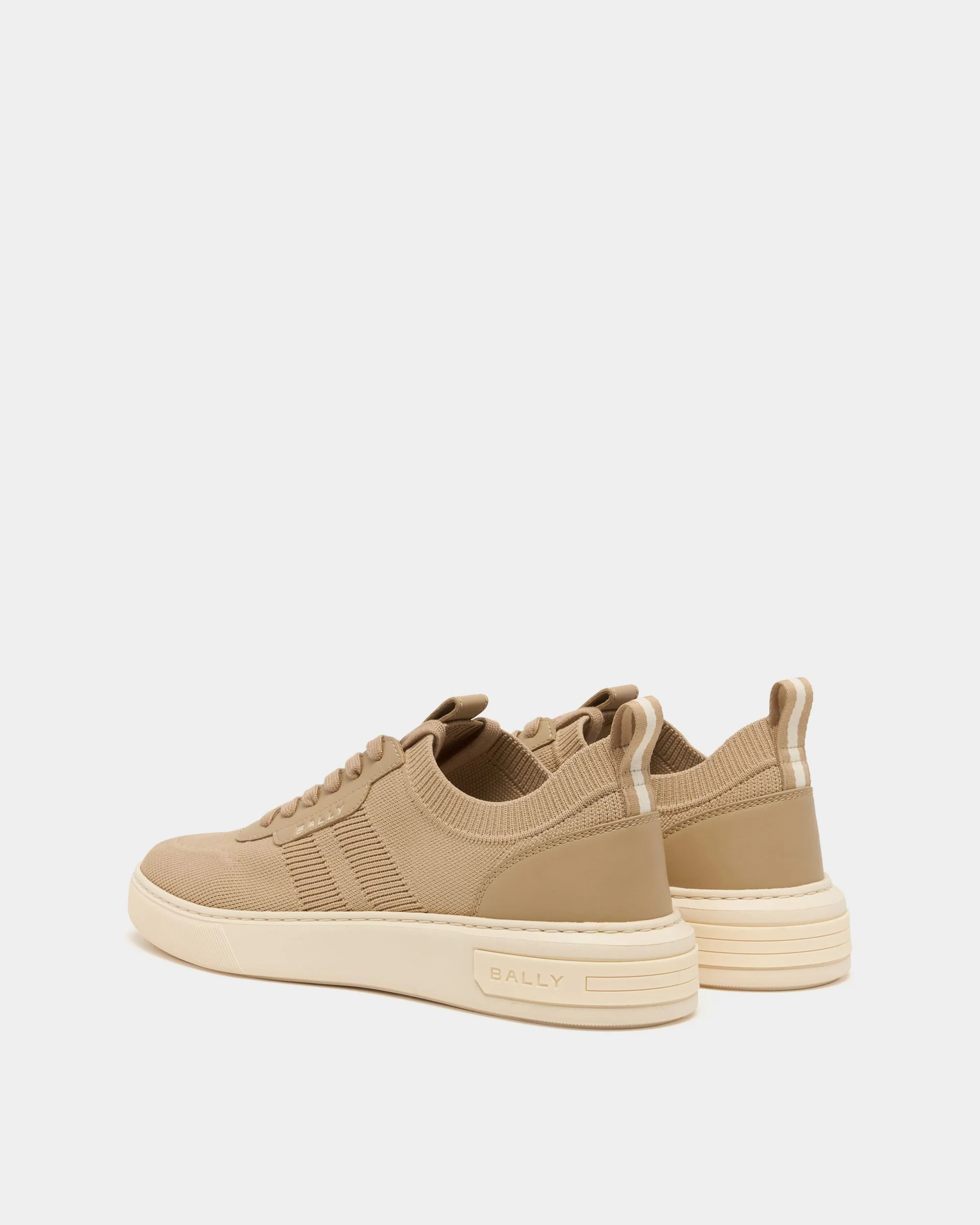 Bally Lift Sneaker in Light Beige Fabric - Image 4