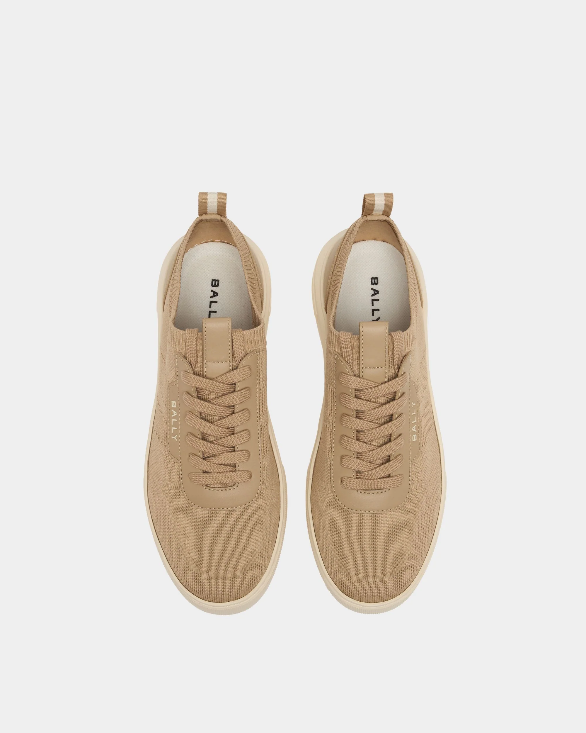 Bally Lift Sneaker in Light Beige Fabric - Image 5