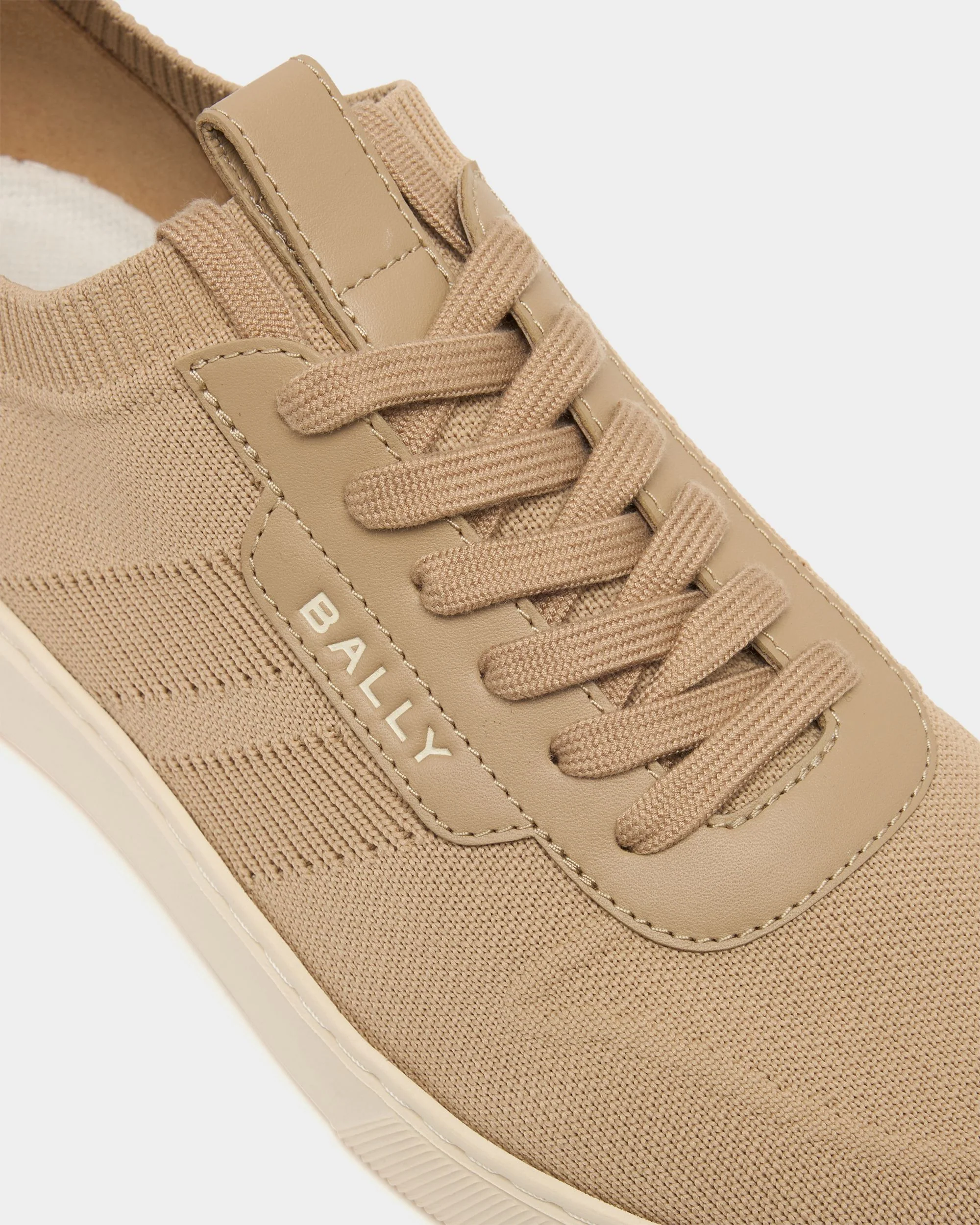 Bally Lift Sneaker in Light Beige Fabric - Image 6
