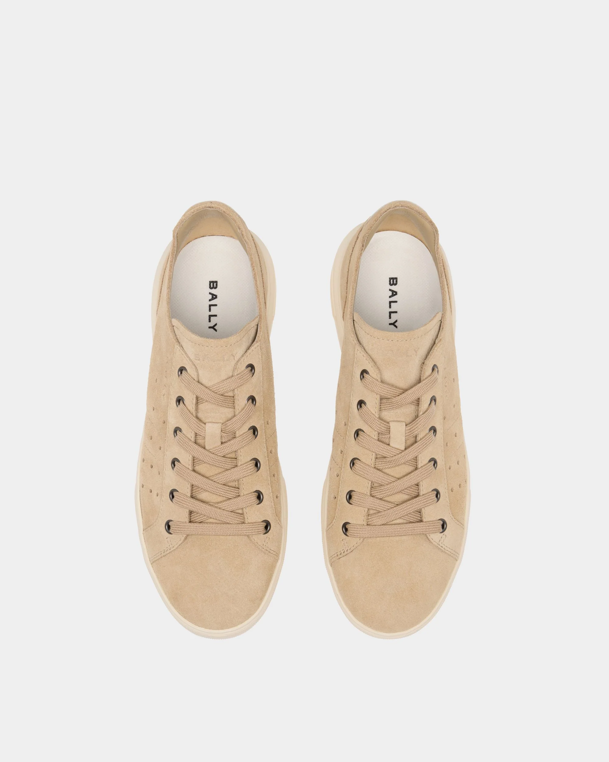 Bally Lift Sneaker in Light Beige Suede - Image 5